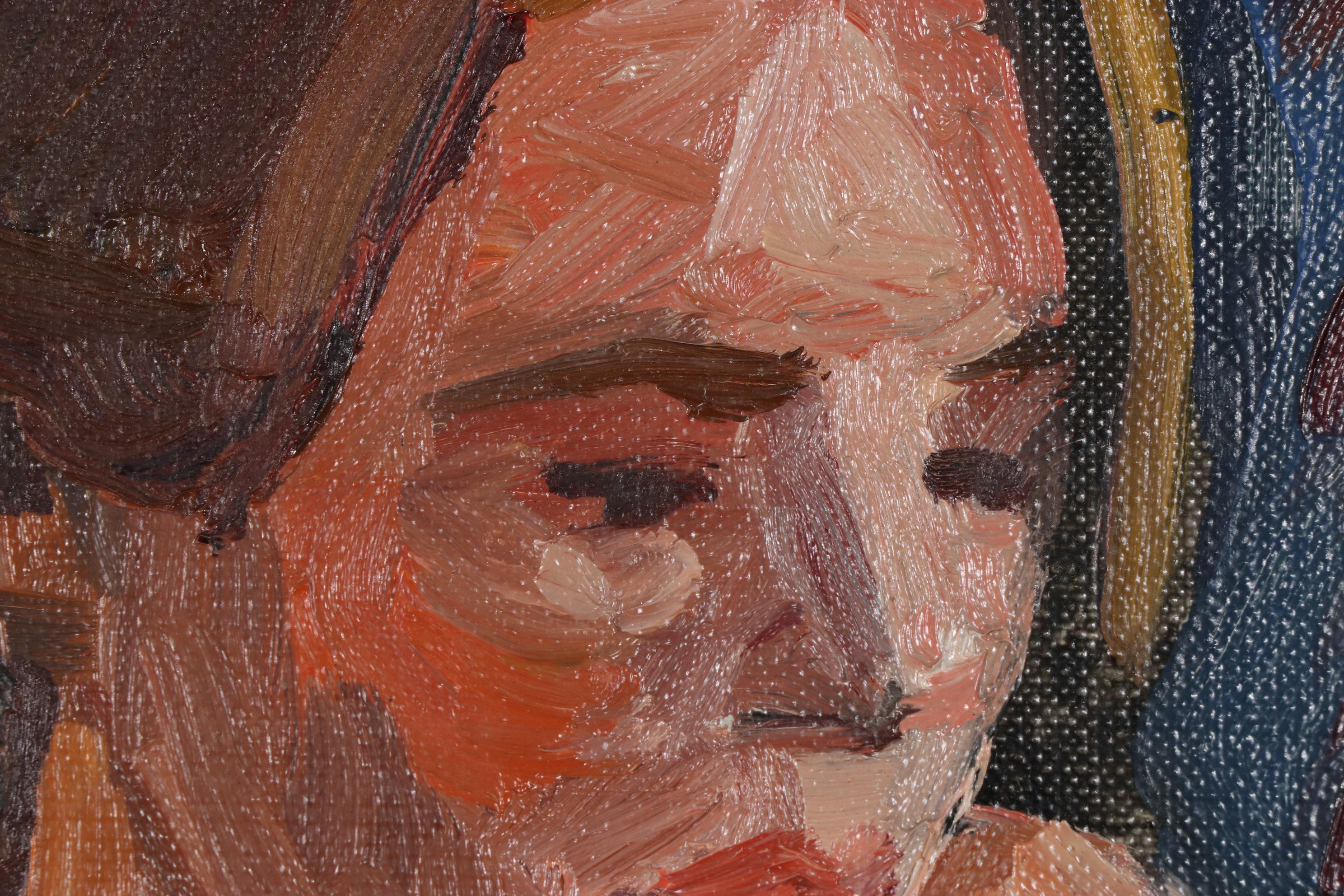 Stephen Hankin Oil Painting "Model Resting," 1985