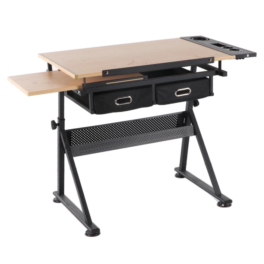 Studio Designs Adjustable Height Tilt-Top Wooden Drafting Table