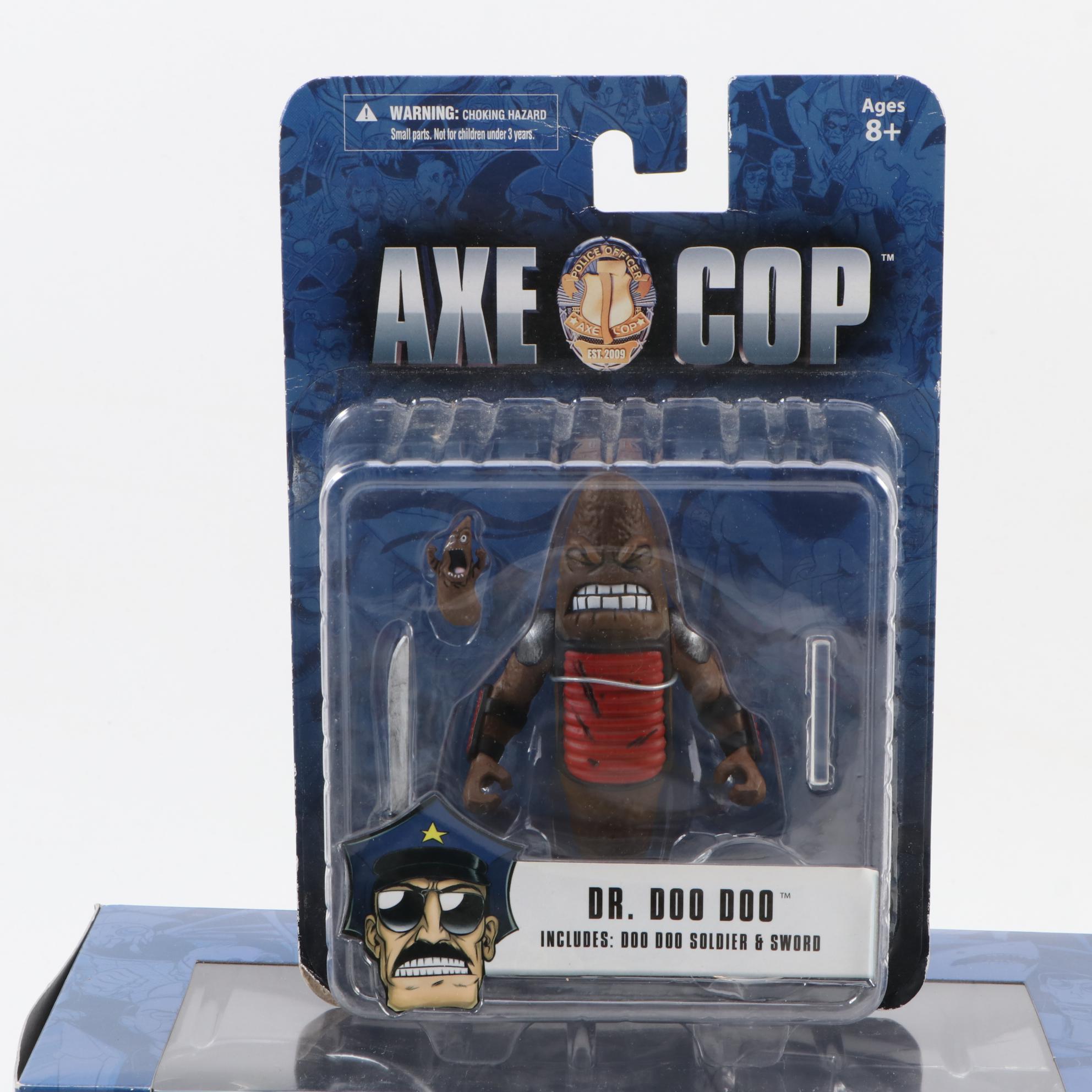 Mezco Toys "Axe Cop" Action Figures and Comic Books