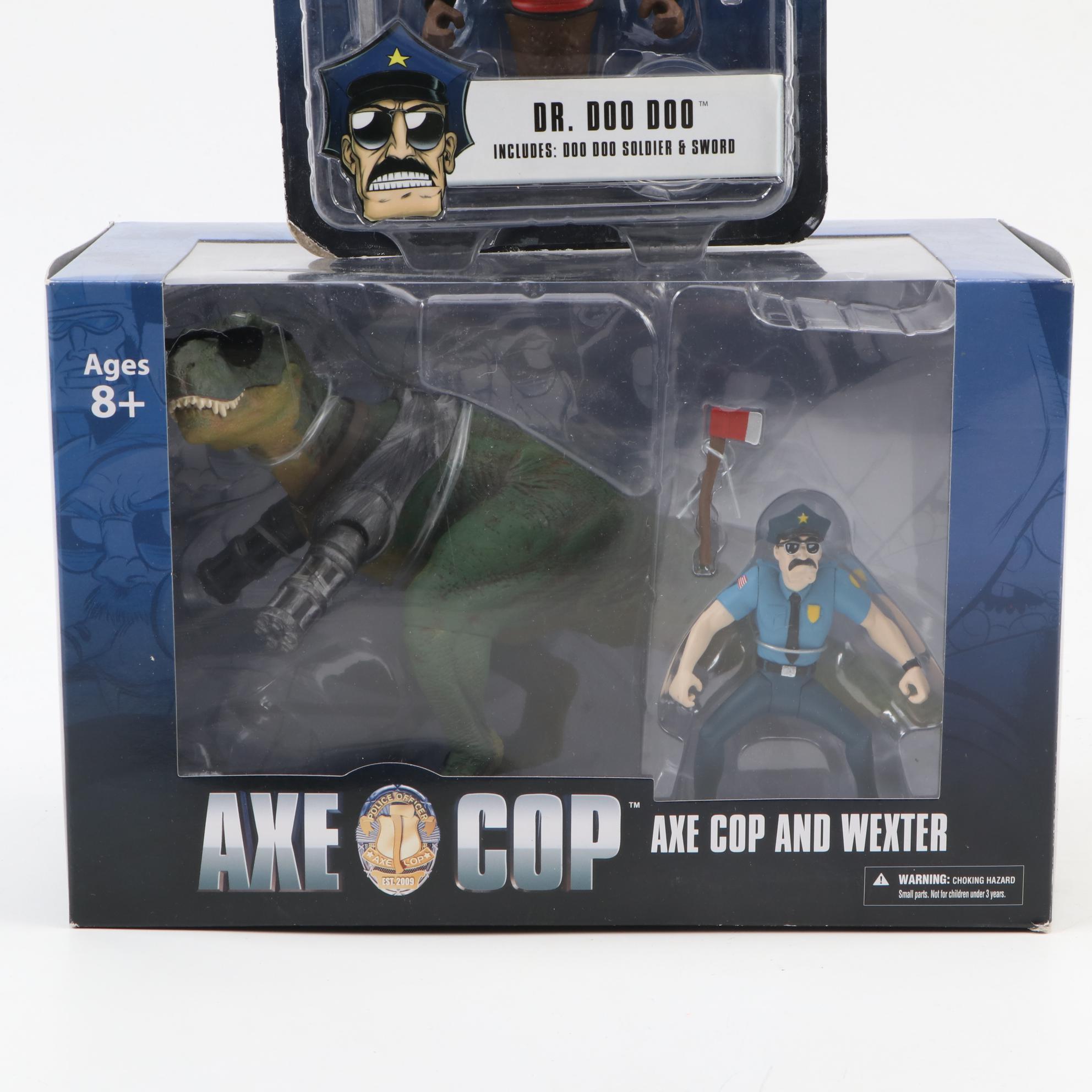 Mezco Toys "Axe Cop" Action Figures and Comic Books