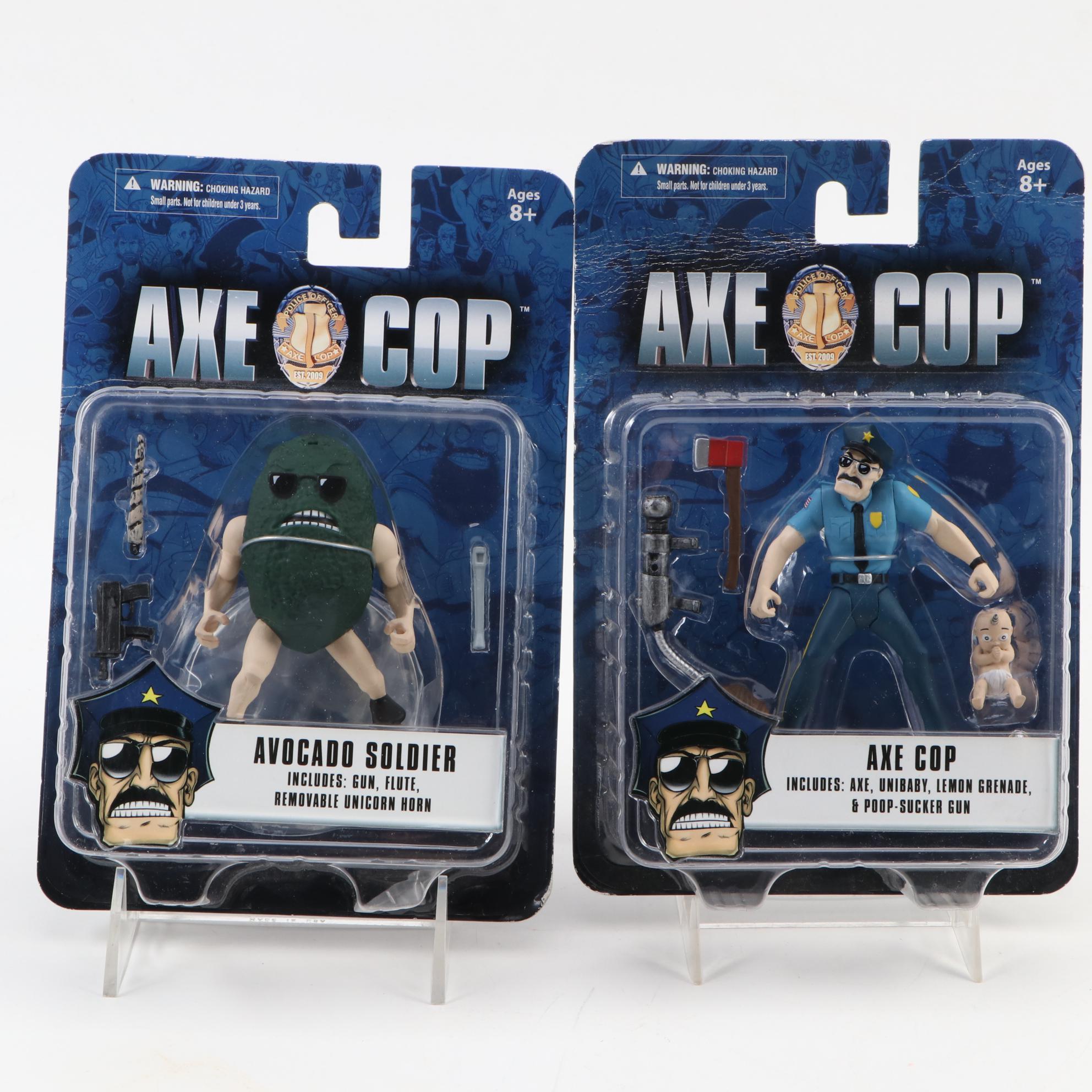 Mezco Toys "Axe Cop" Action Figures and Comic Books