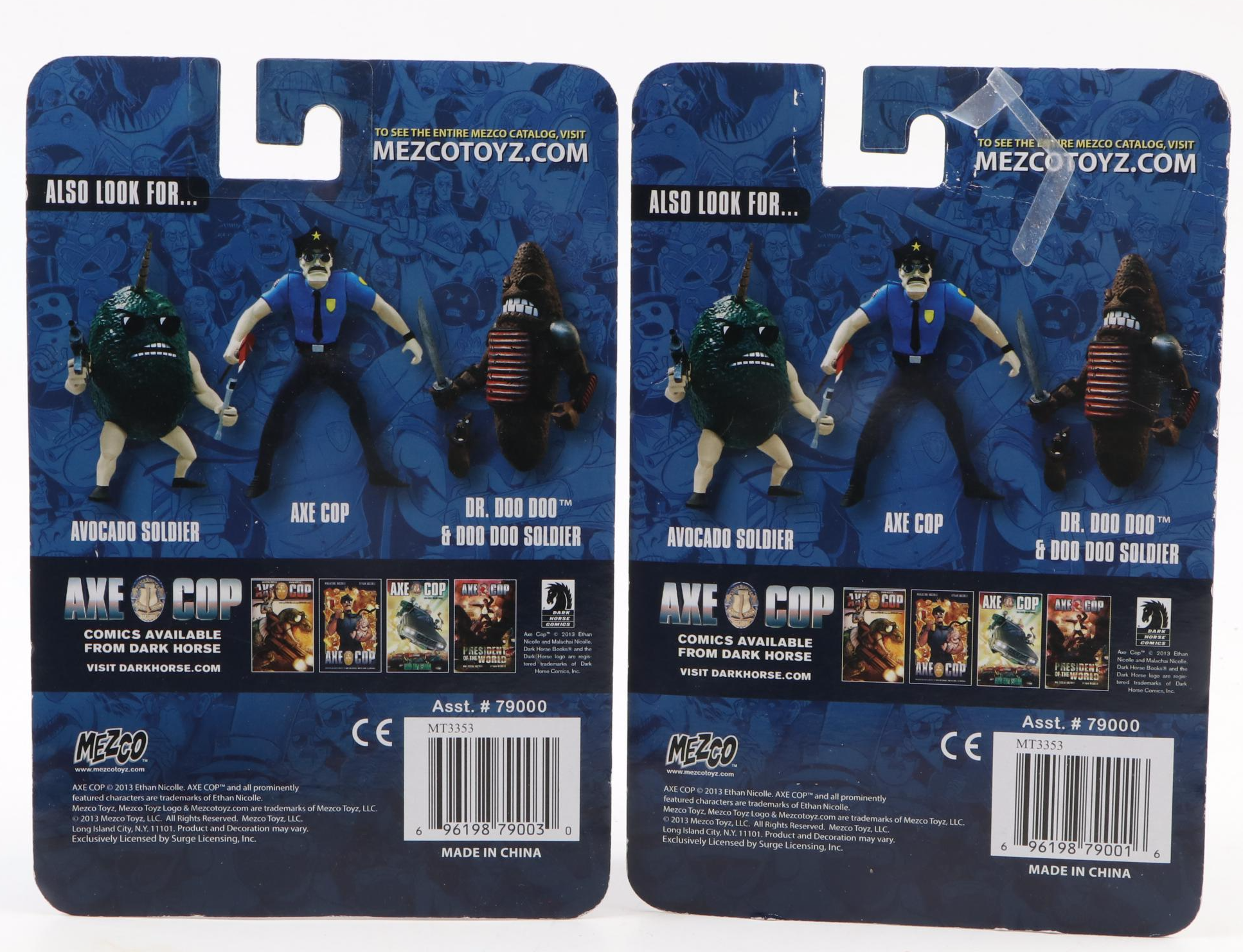 Mezco Toys "Axe Cop" Action Figures and Comic Books