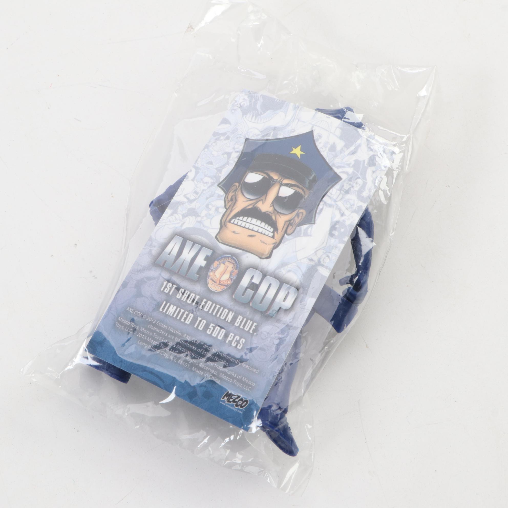 Mezco Toys "Axe Cop" Action Figures and Comic Books