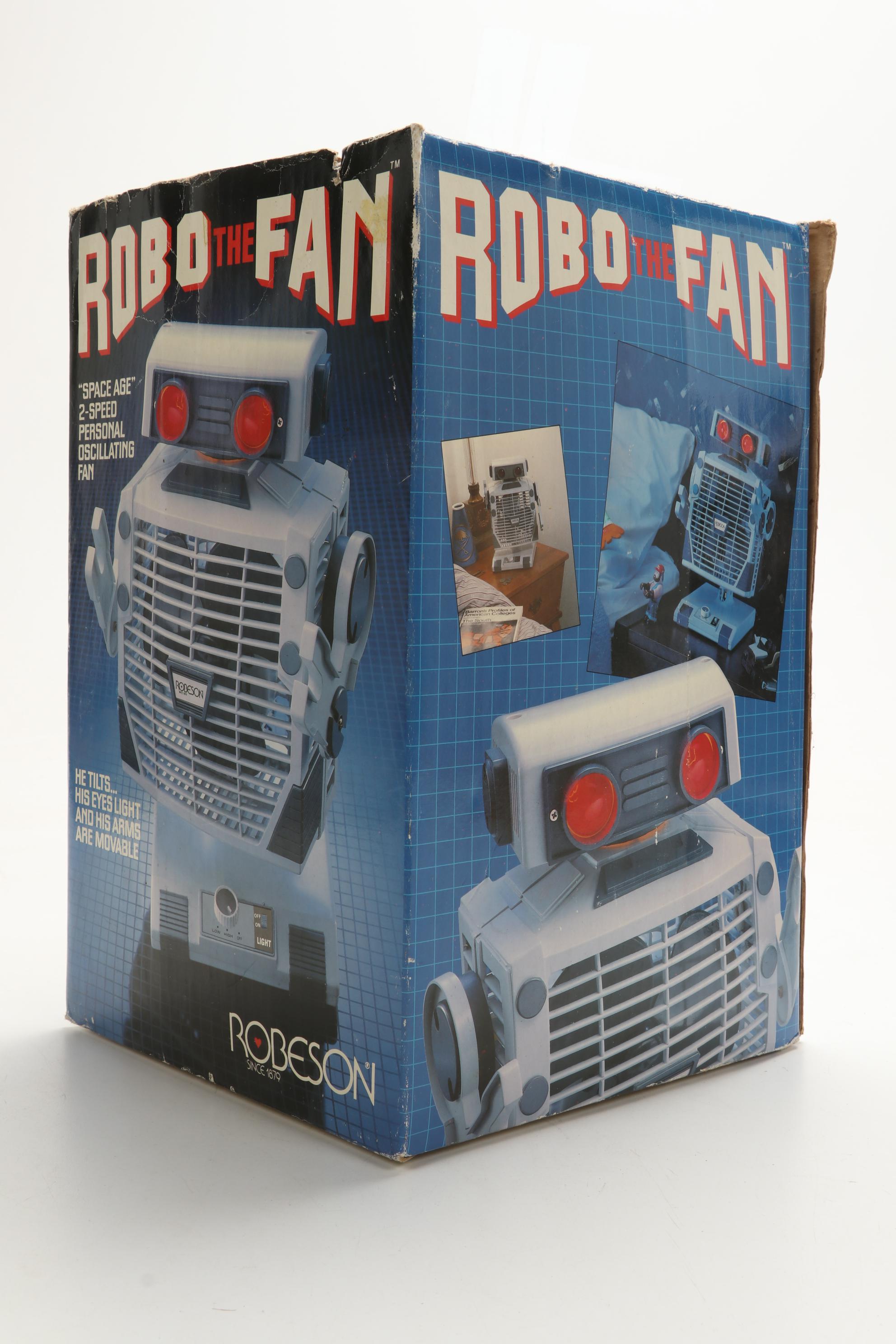 Pair of Robo the Fan by Robeson Table Fans, 1980s