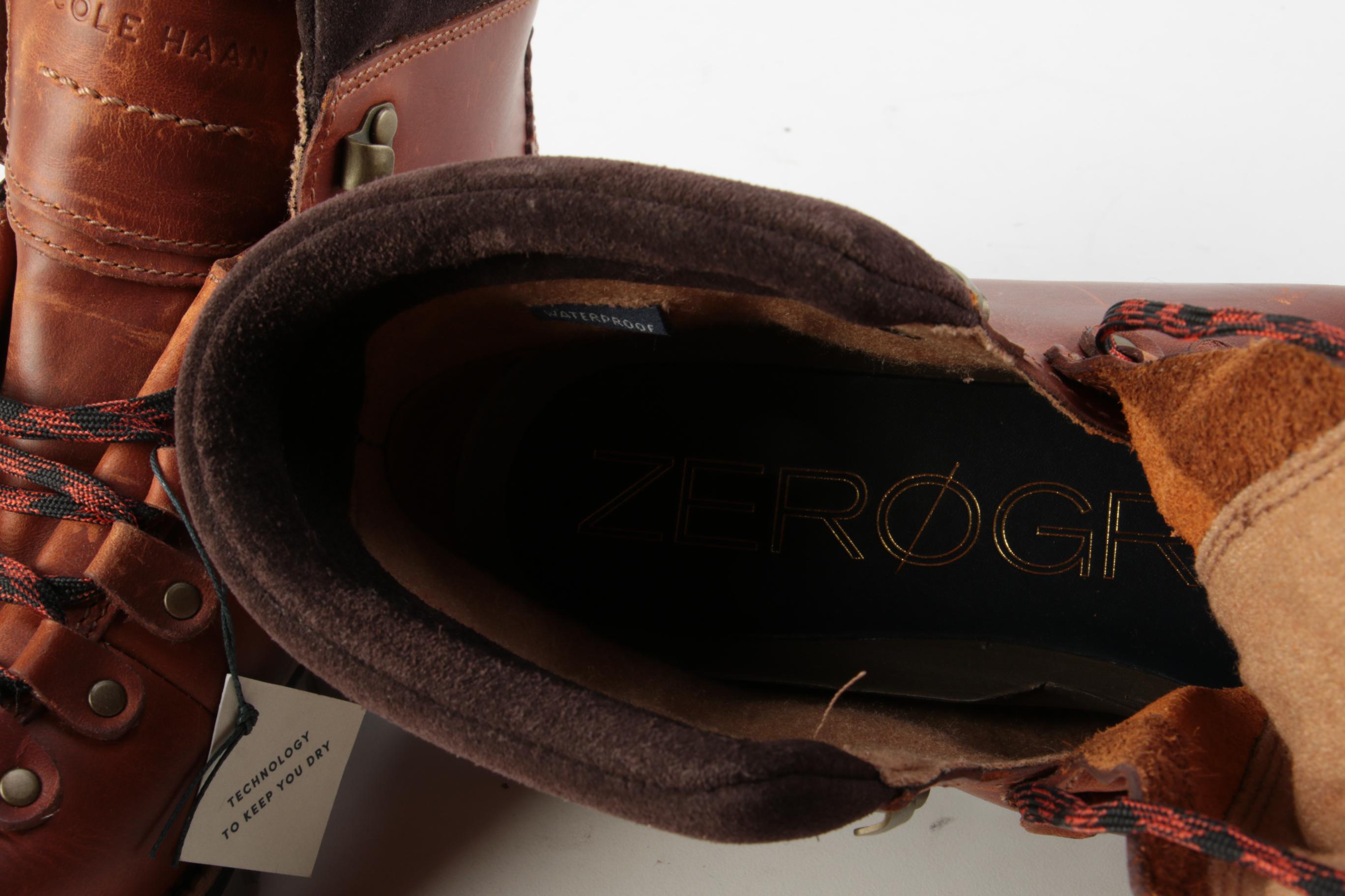 Men's Cole Haan Brown Leather Hiking Boots