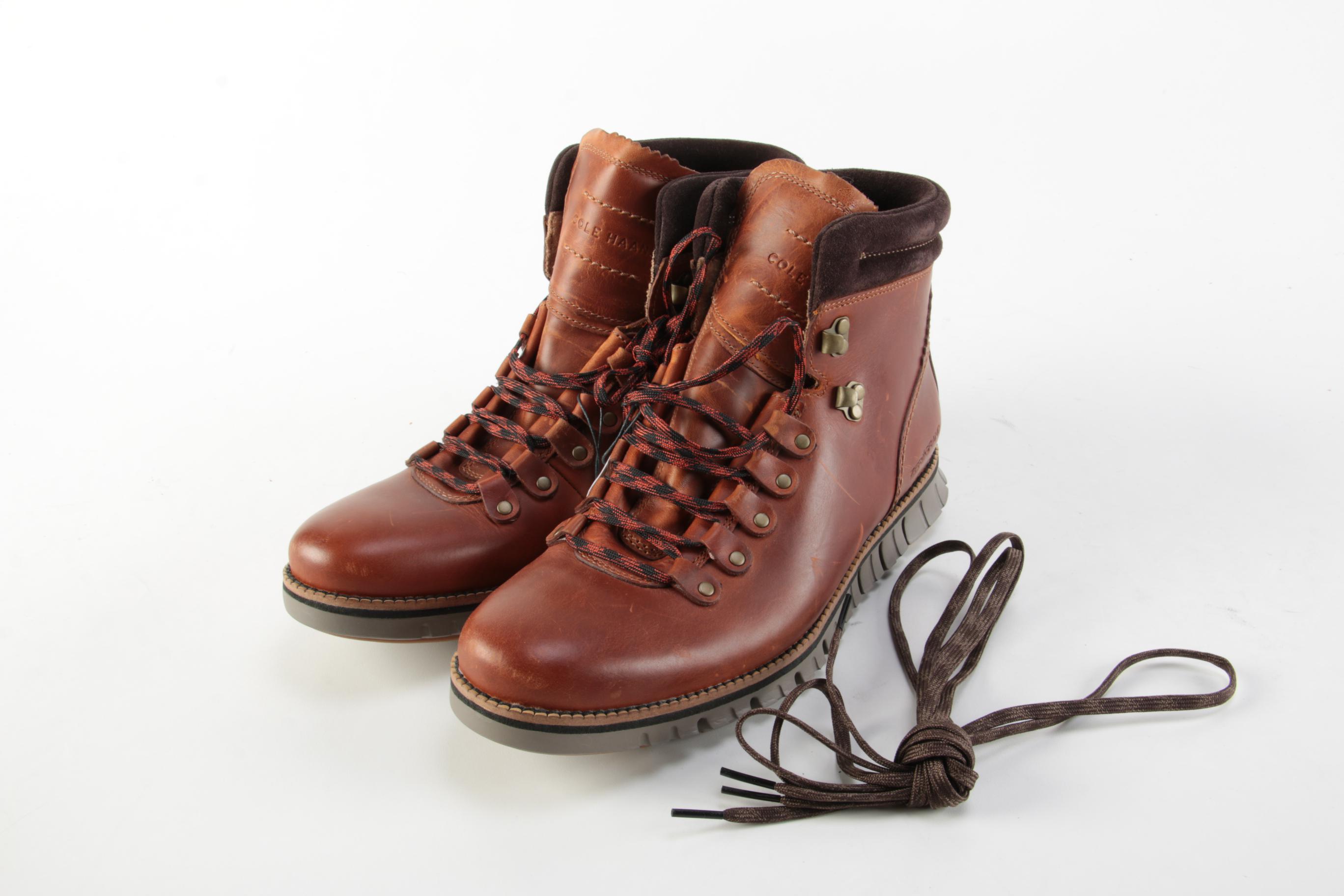 Men's Cole Haan Brown Leather Hiking Boots