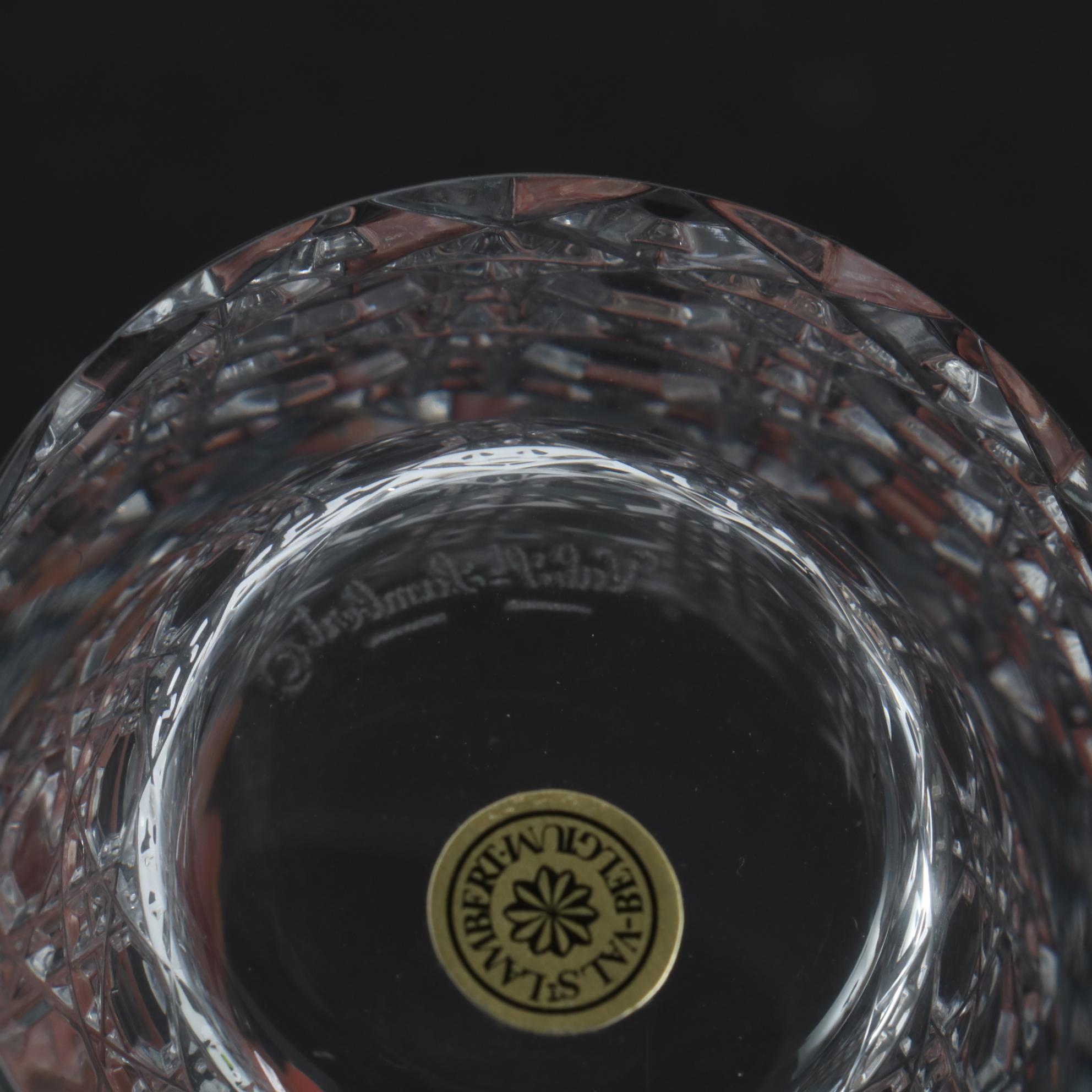 Val St. Lambert "Zarba" Scotch Cut Crystal Tumbler