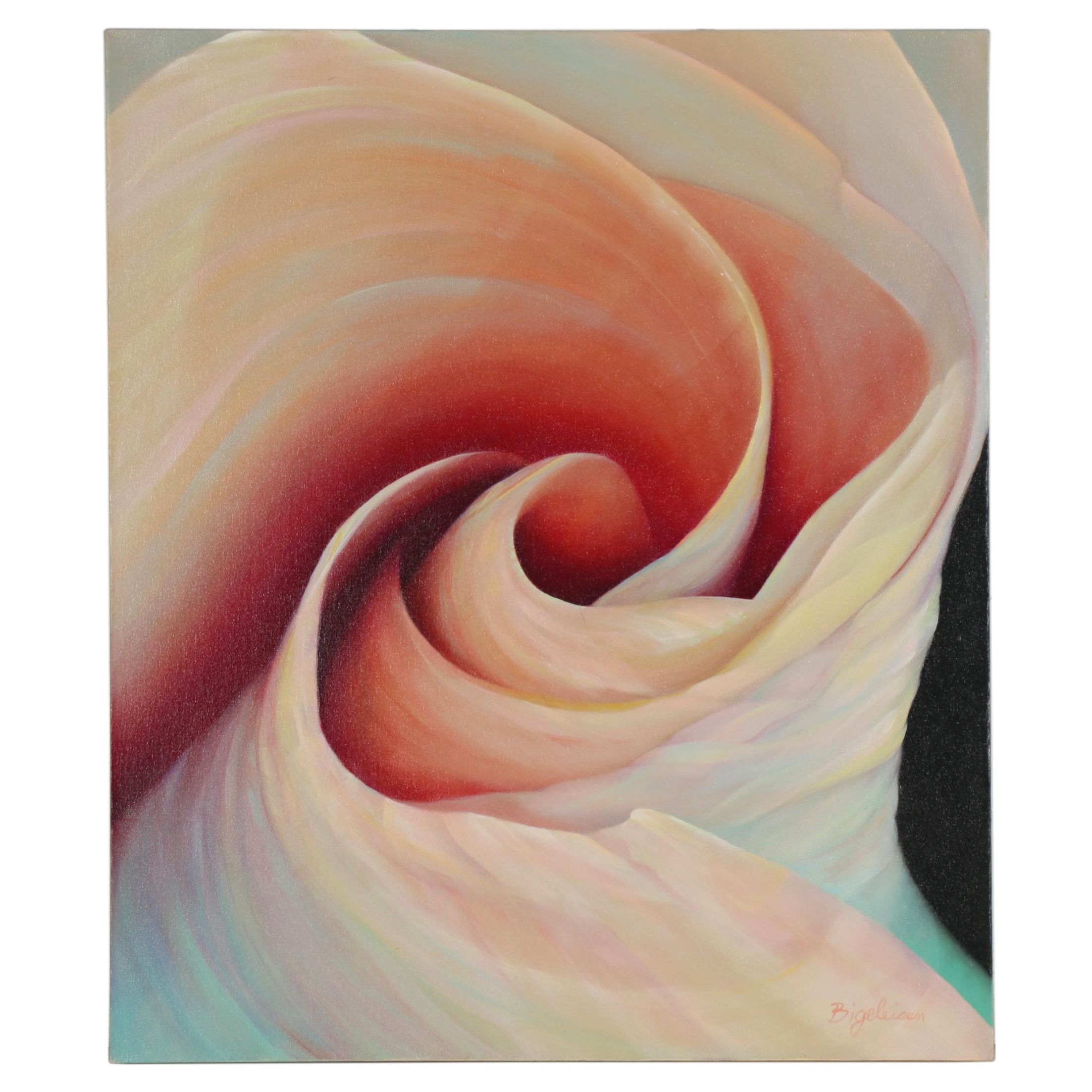 Deborah Bigeleisen Oil Painting "Transformation," 21st Century