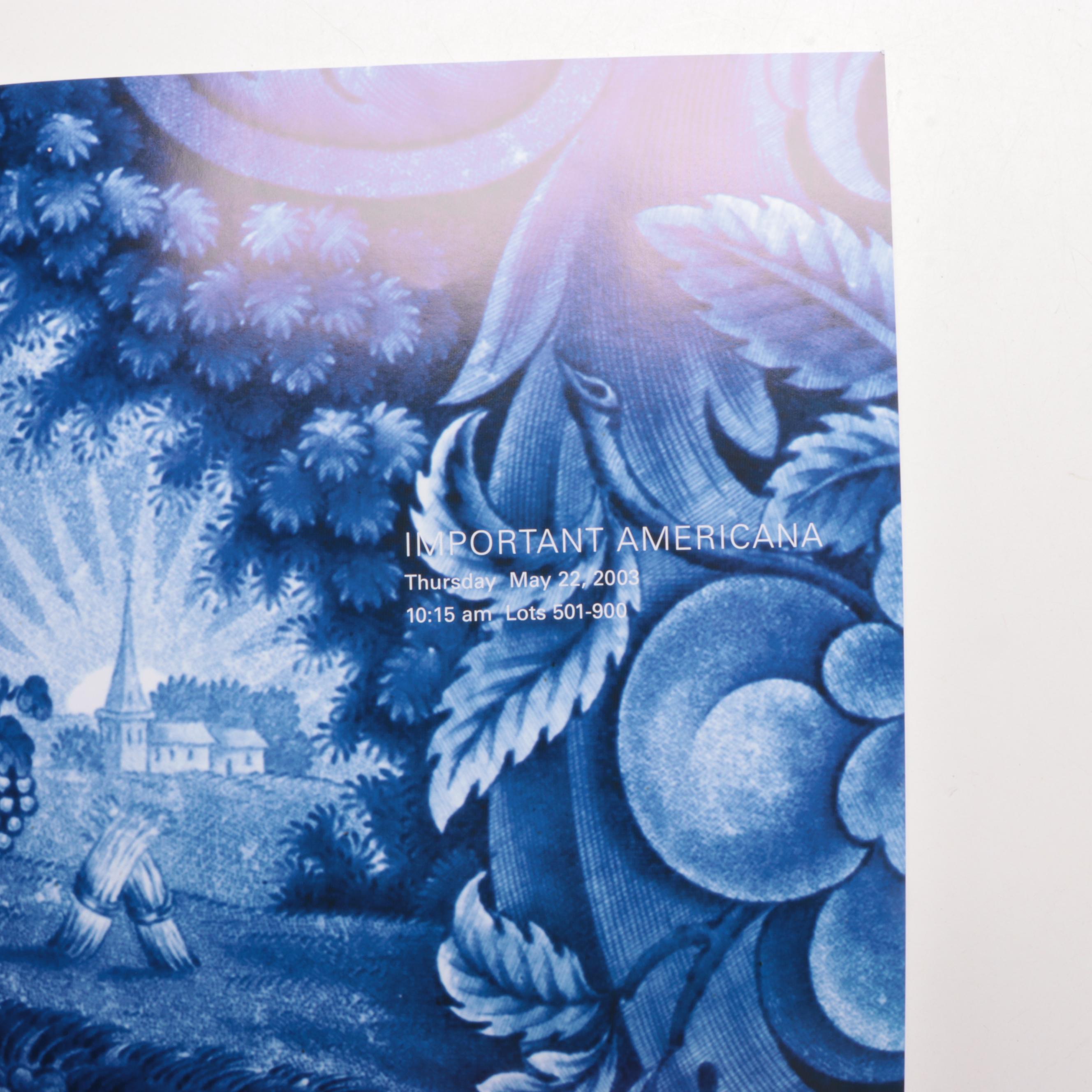 Sotheby's and Christie's Catalogs of Americana, Decorative Art, and More