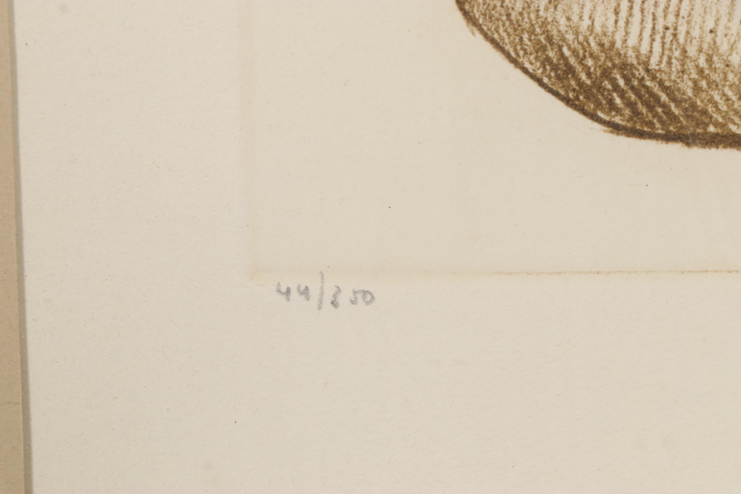 Roger Hebbelinck Lithograph of Female Nude