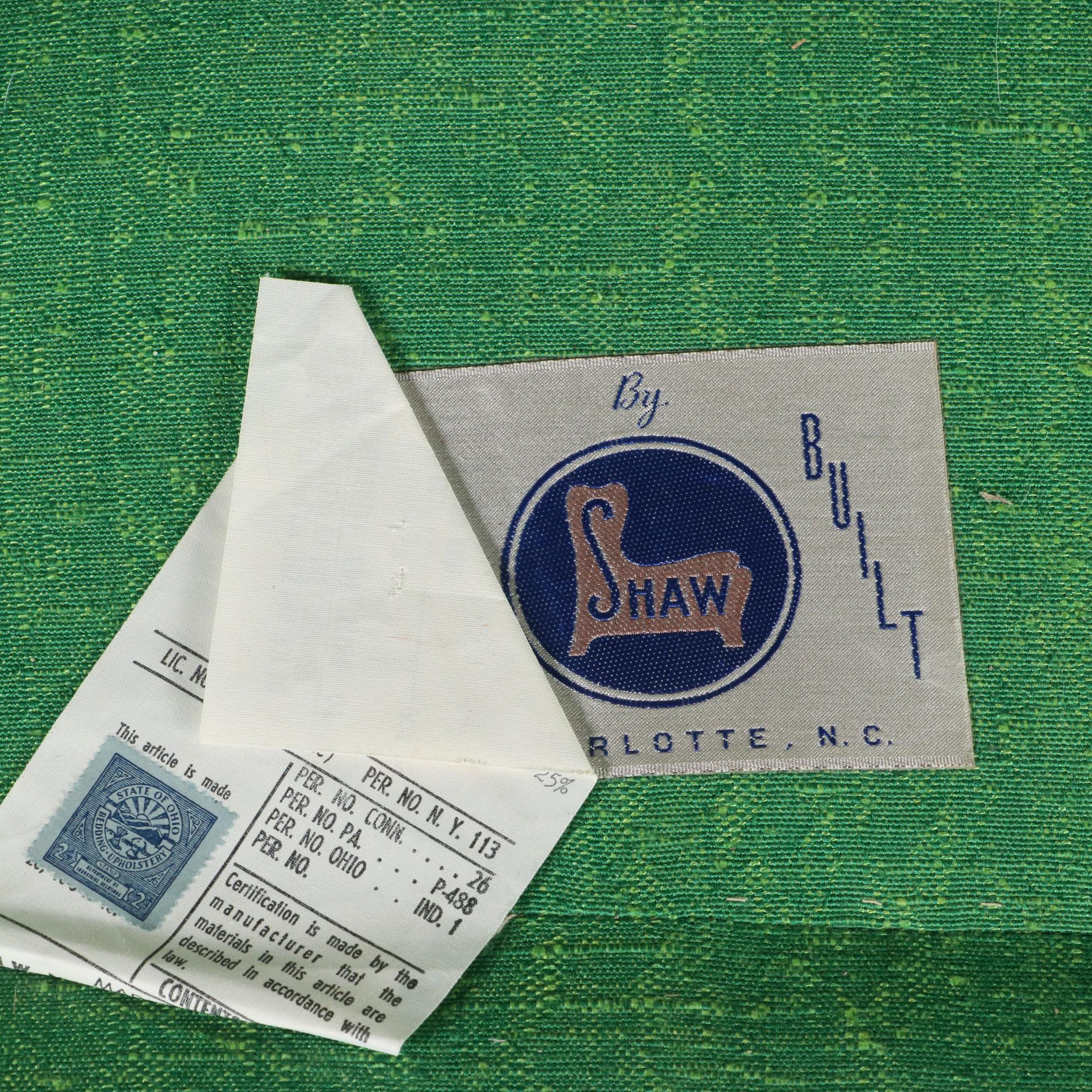 Pair of Shaw Mfg. Co. Modernist Button-Down Swivel Tub Chairs, circa 1970