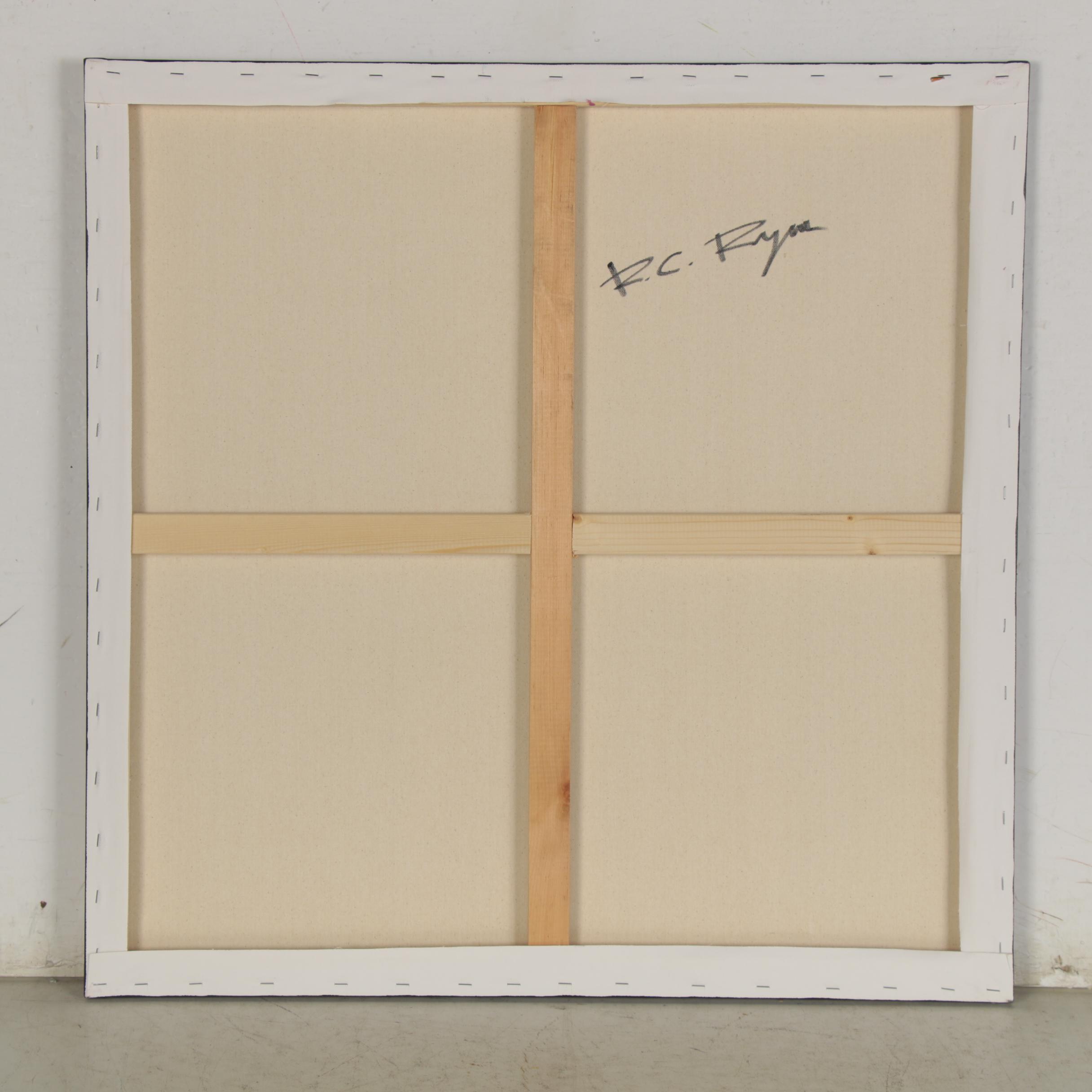 R.C. Raynor Graffiti Style Mixed Media Painting, 21st century