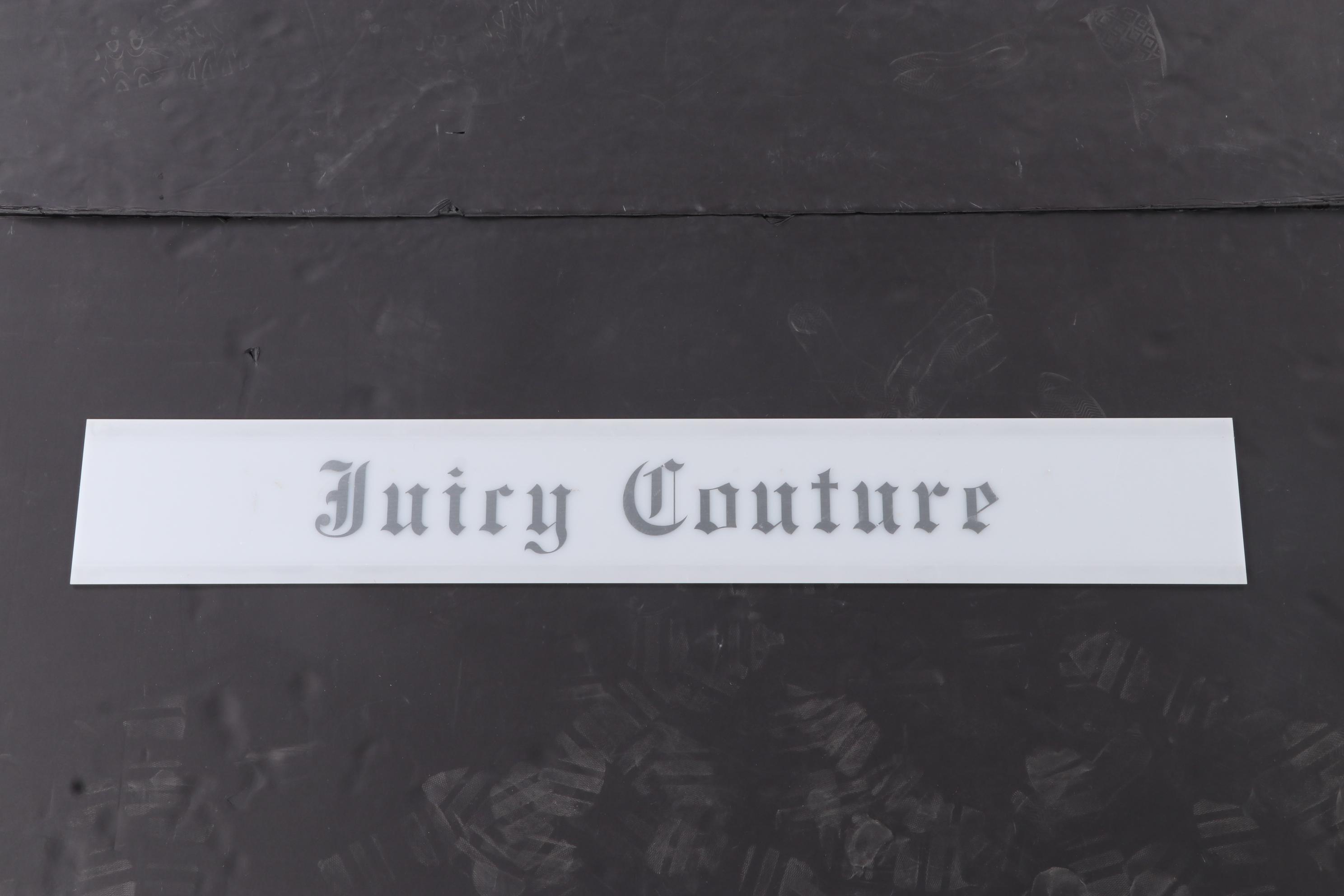 Juicy Couture Acrylic Retail Channel Sign