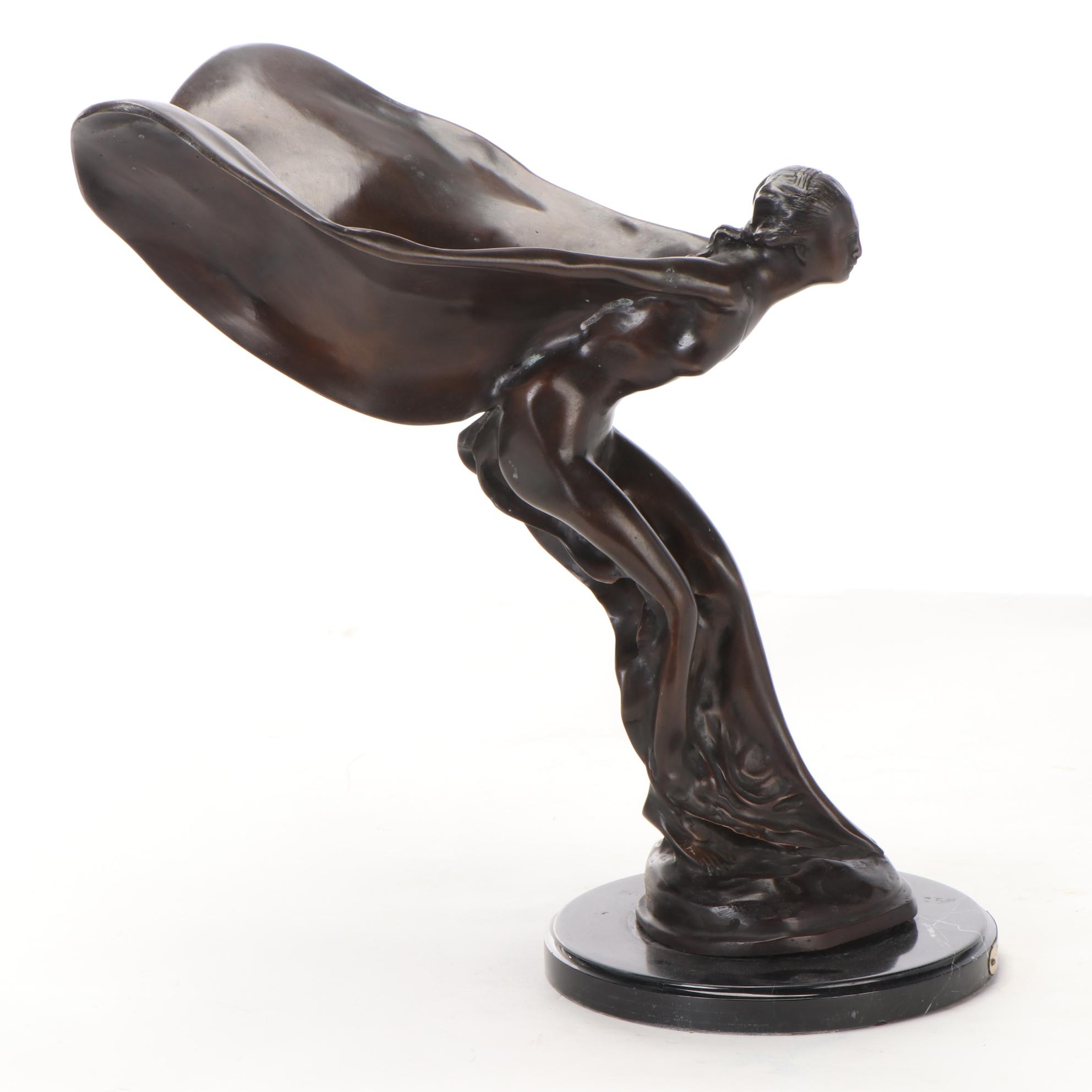 William Aribu Bronze Sculpture "Spirit of Ectasy"