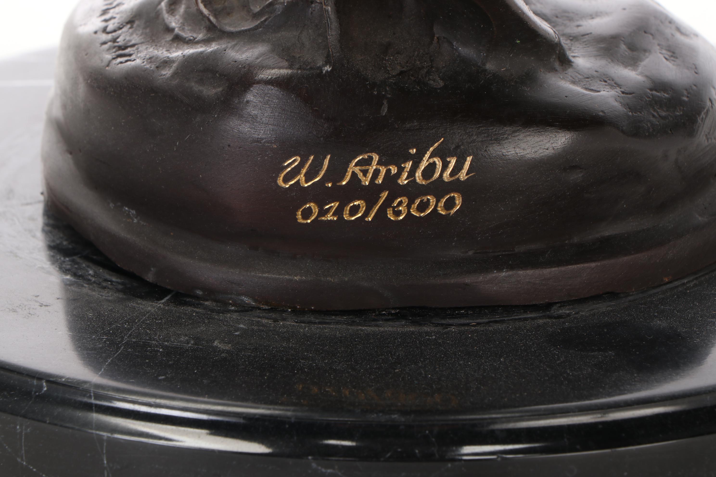 William Aribu Bronze Sculpture "Spirit of Ectasy"