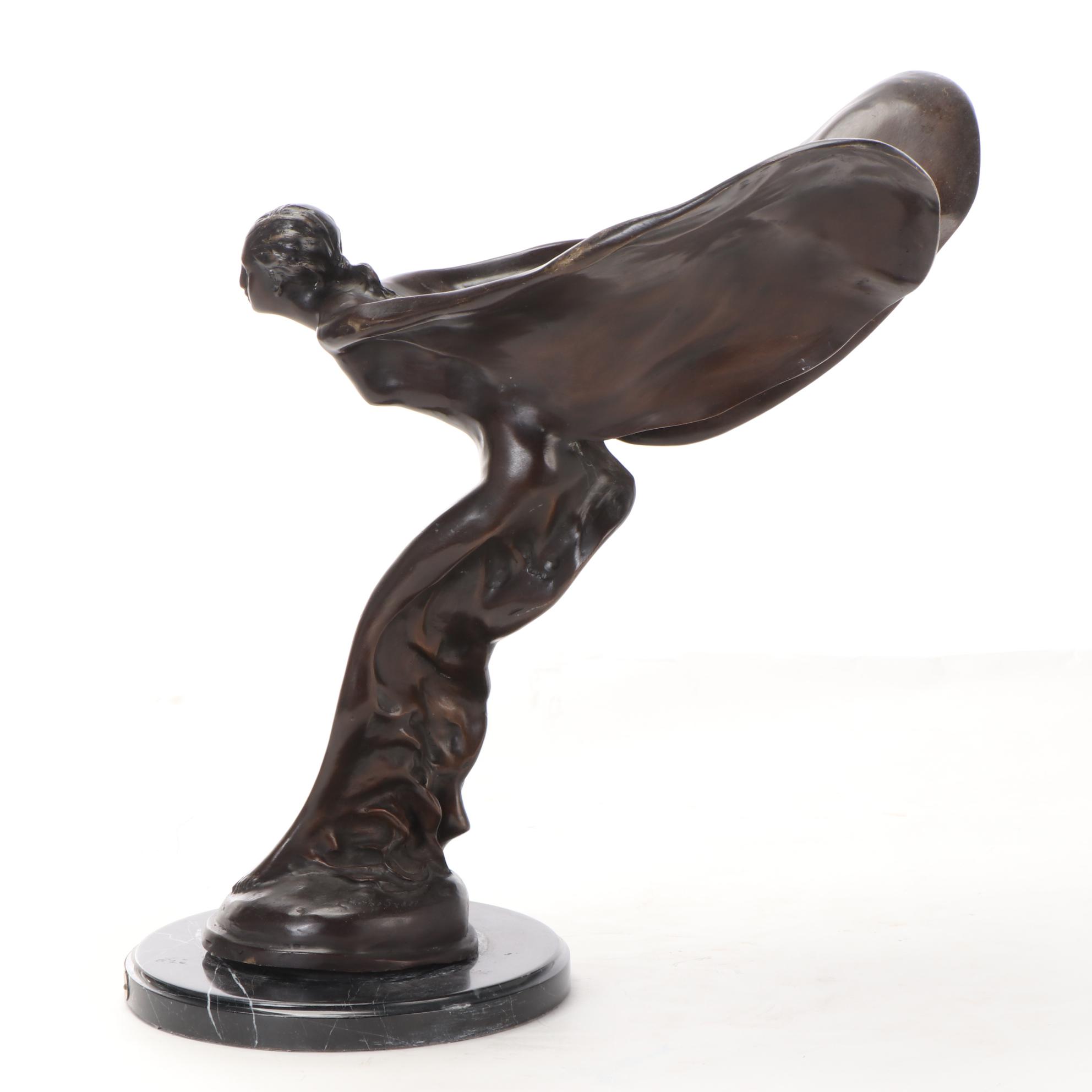 William Aribu Bronze Sculpture "Spirit of Ectasy"