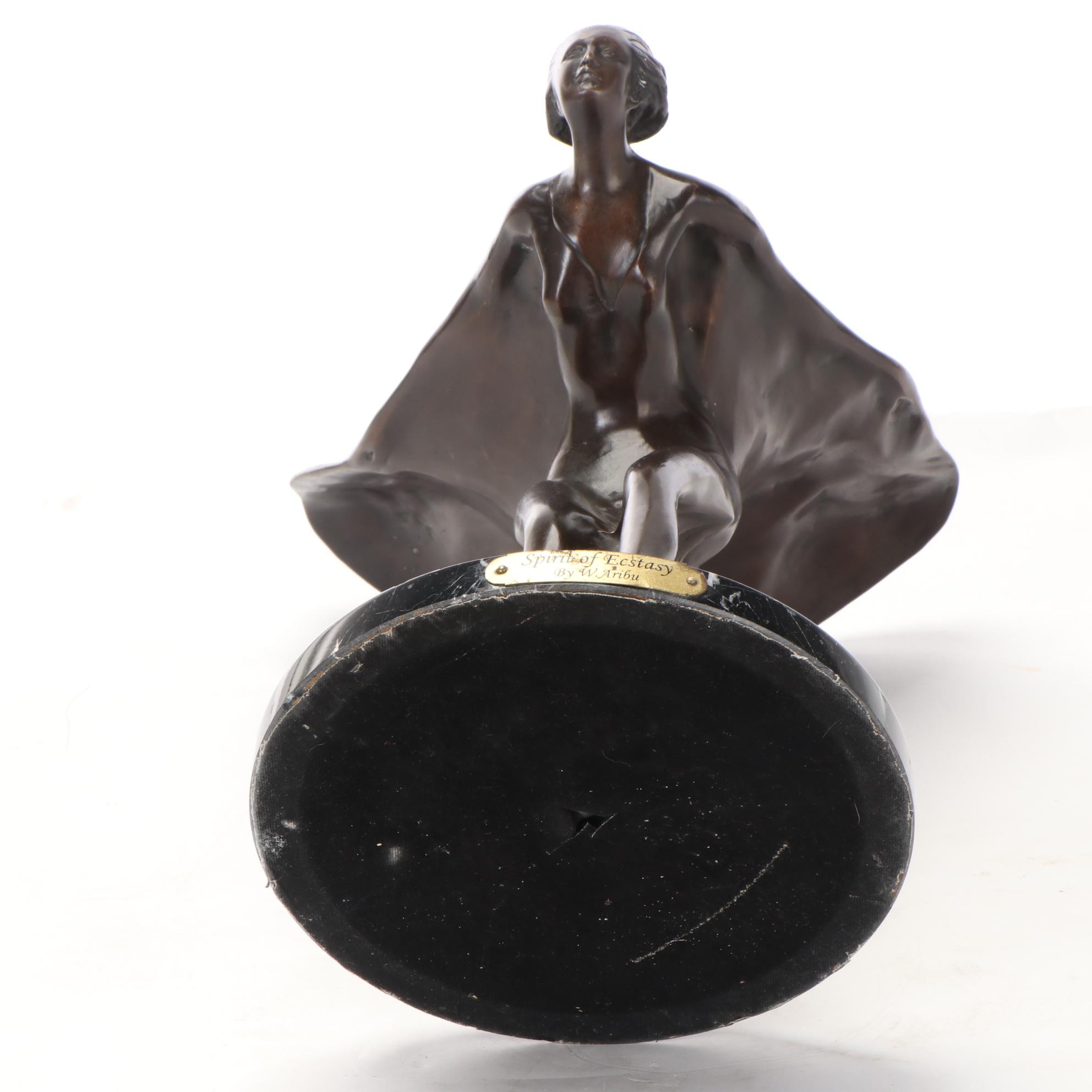William Aribu Bronze Sculpture "Spirit of Ectasy"