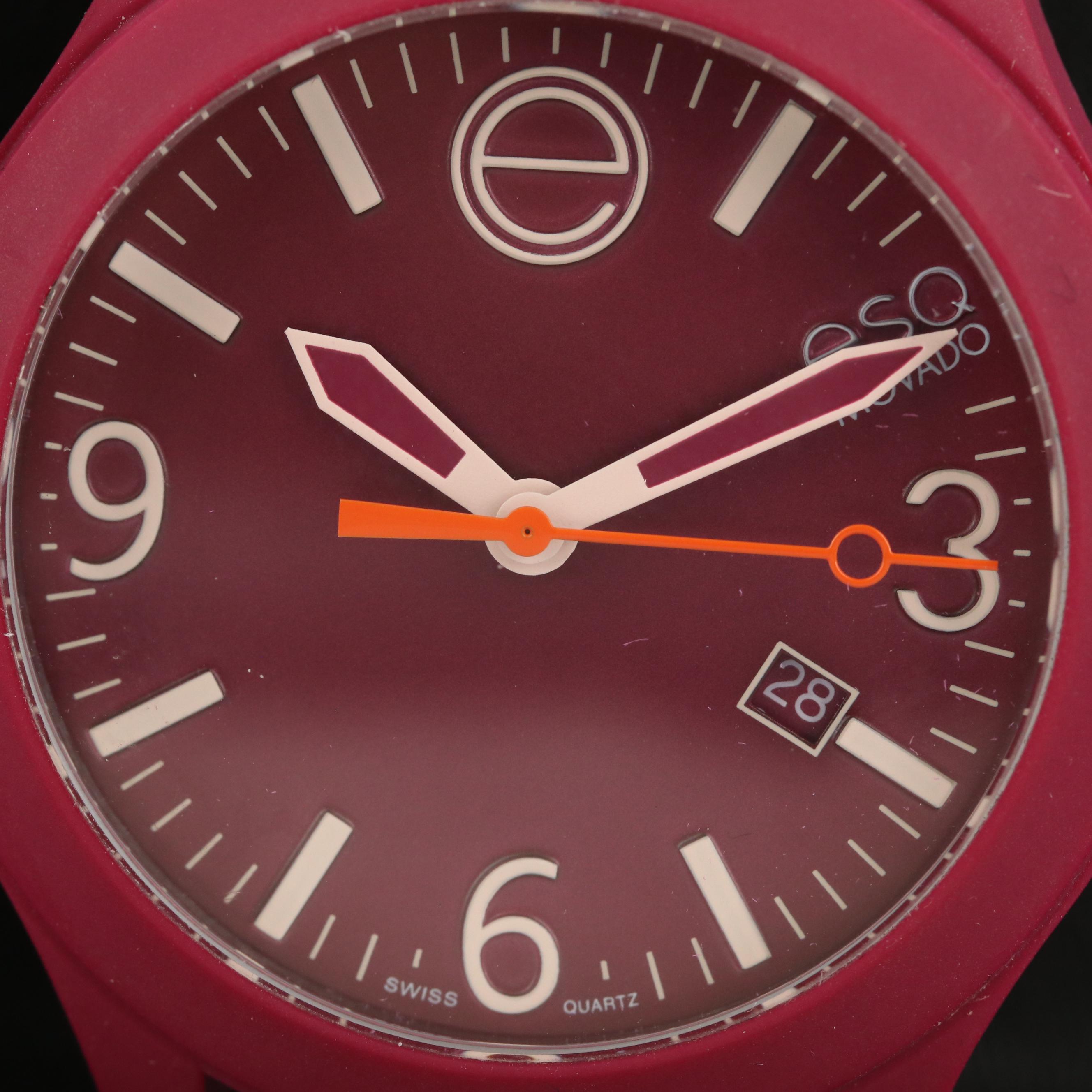 ESQ Movado Swiss Purple Watch