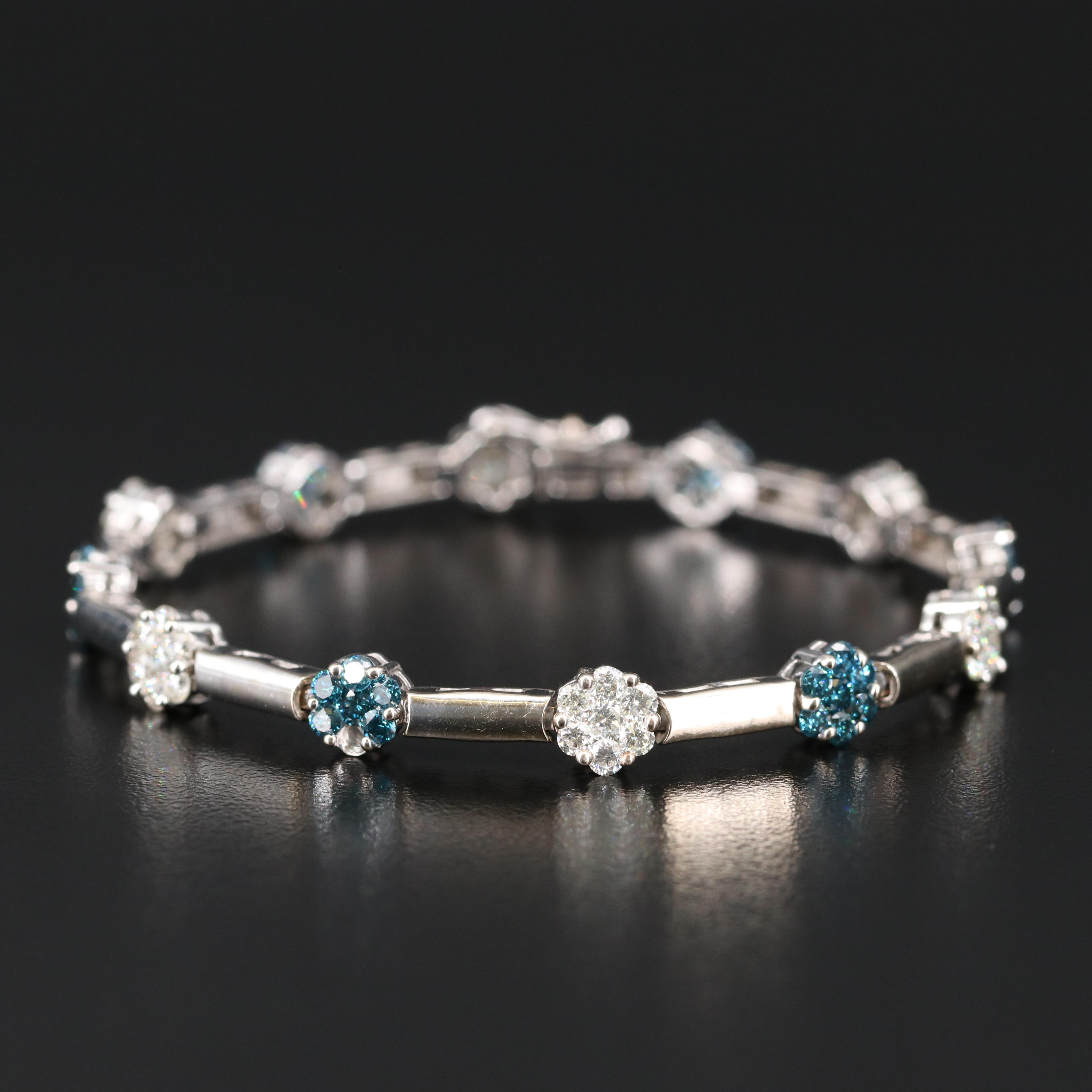 14K 3.88 CTW Diamond Link Bracelet