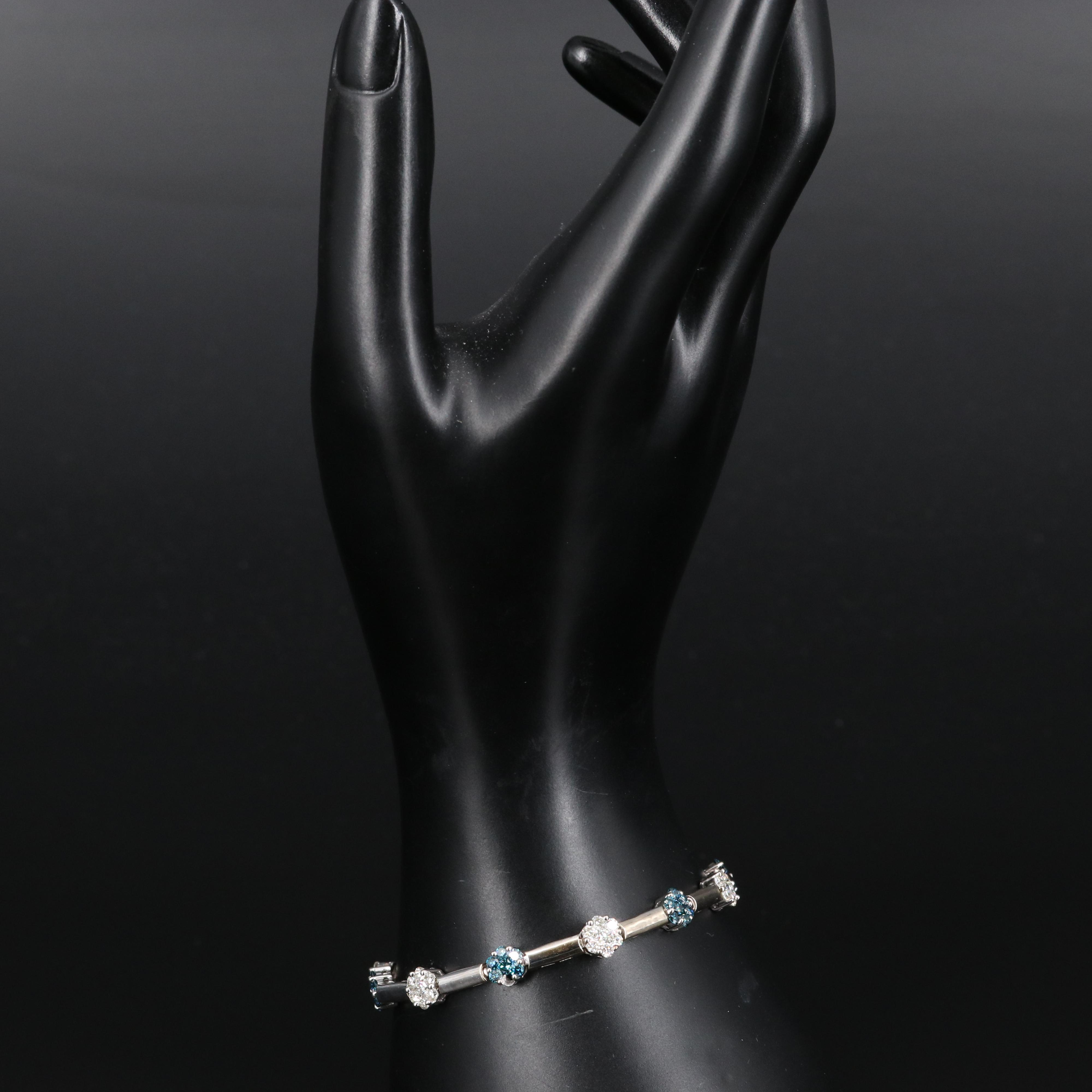 14K 3.88 CTW Diamond Link Bracelet