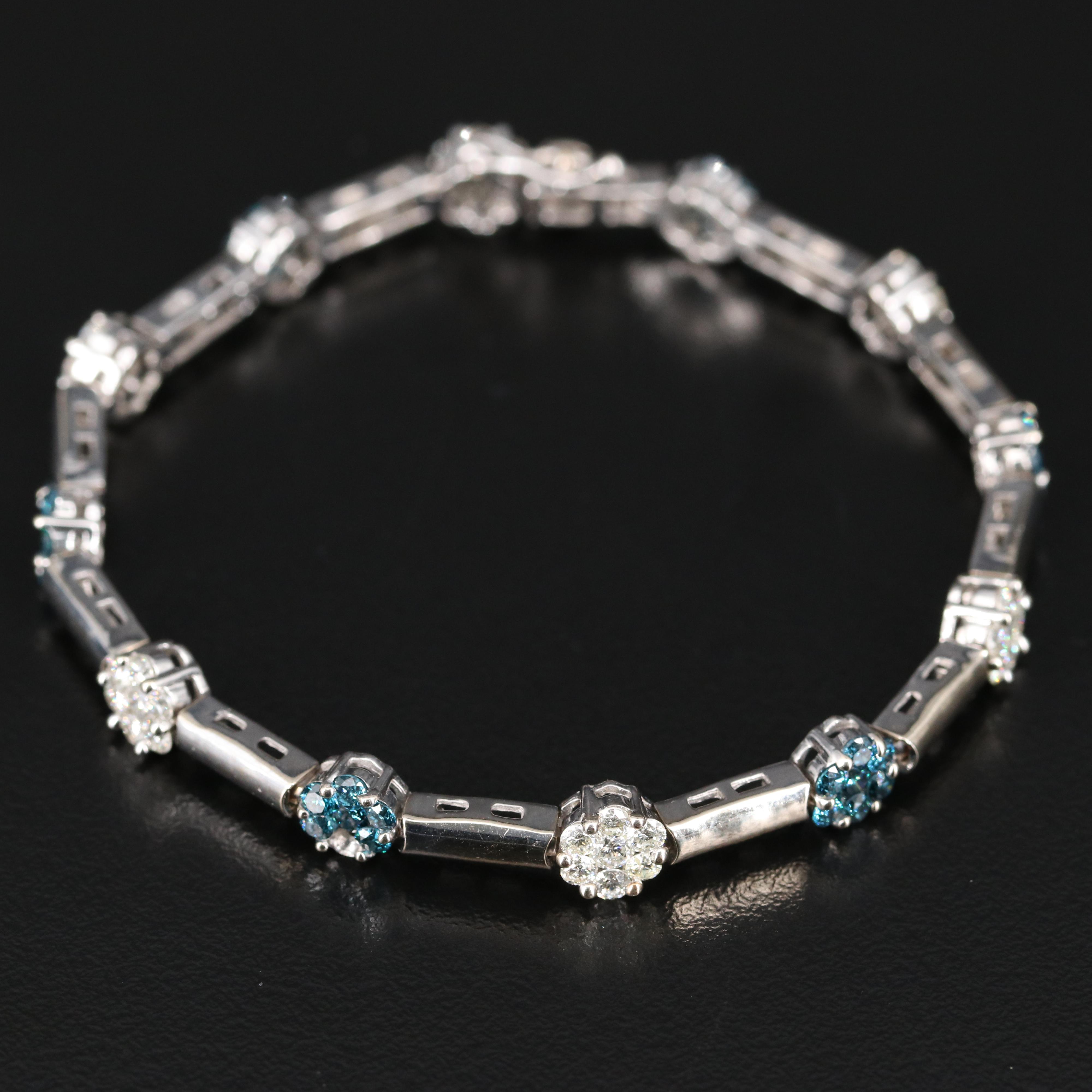 14K 3.88 CTW Diamond Link Bracelet