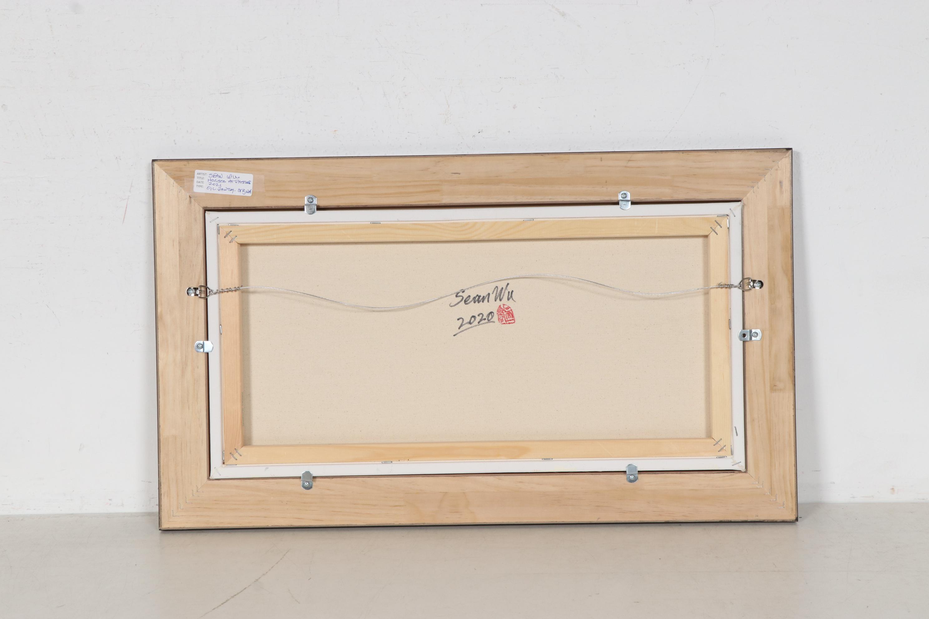 Sean Wu Oil Painting "Horses at Pasture," 2020