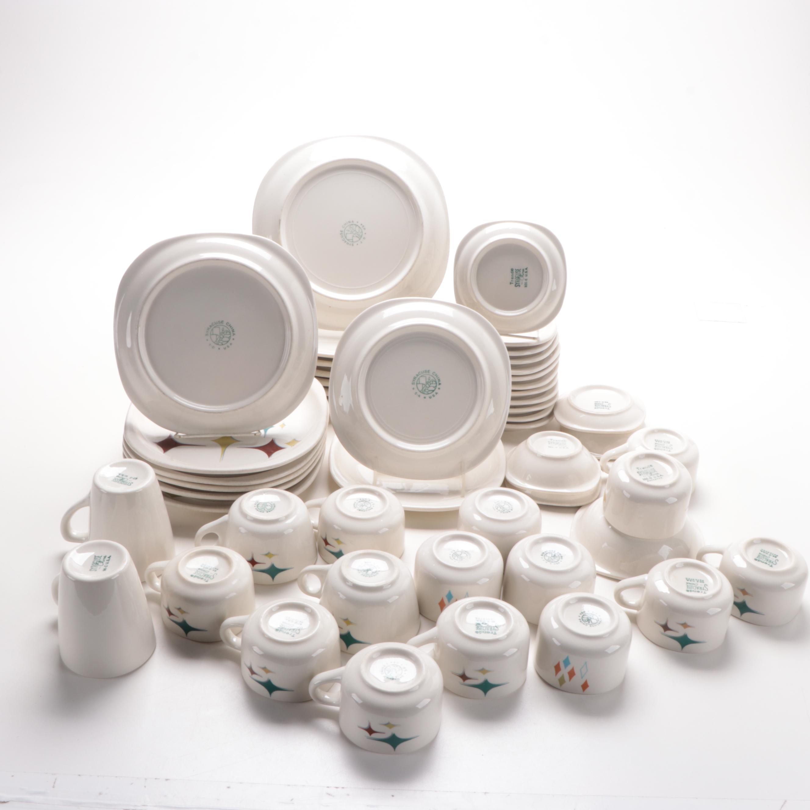 Syracuse China "Jubilee(Trend/Stars)" Dinnerware, Mid to Late 20th Century