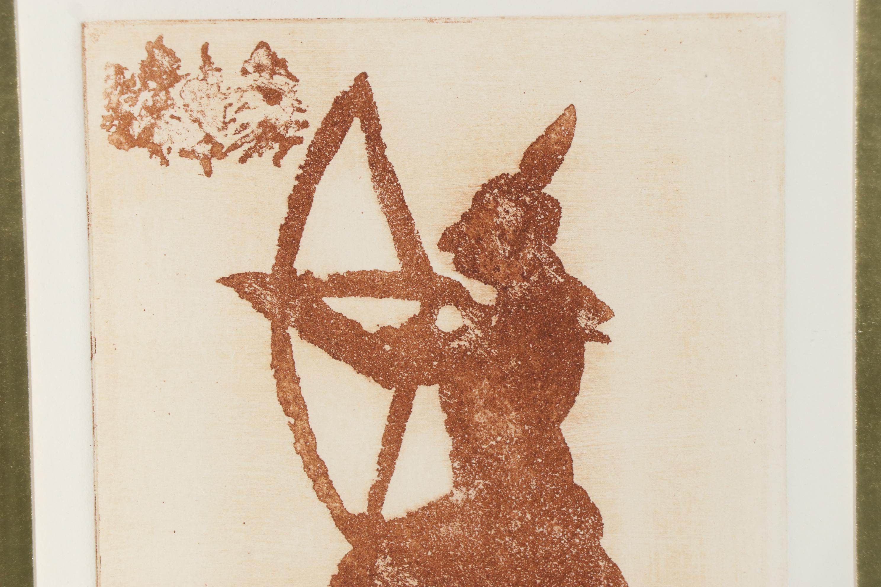 Joy Jackson Etching with Aquatint "Treaty Token," 1979