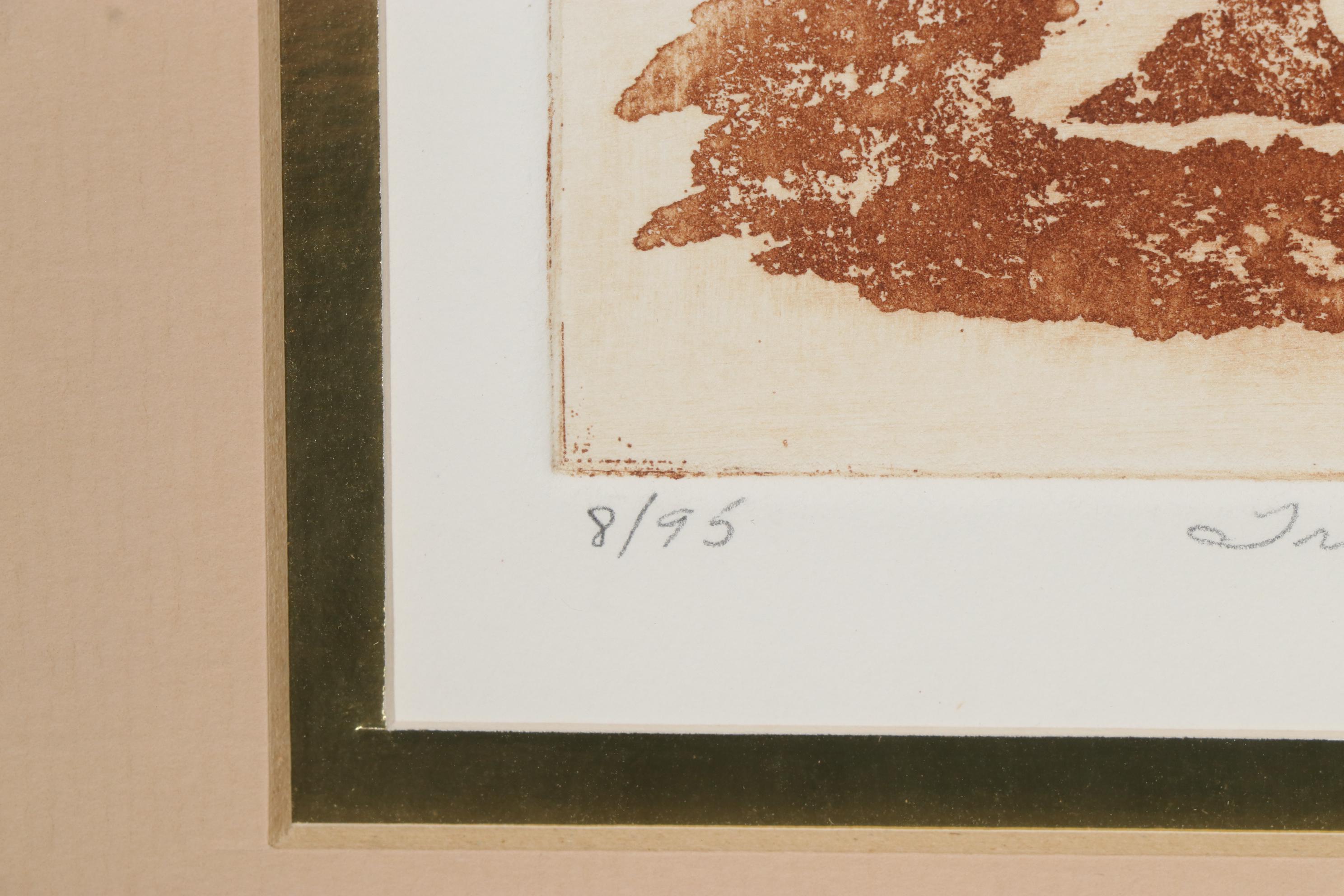 Joy Jackson Etching with Aquatint "Treaty Token," 1979