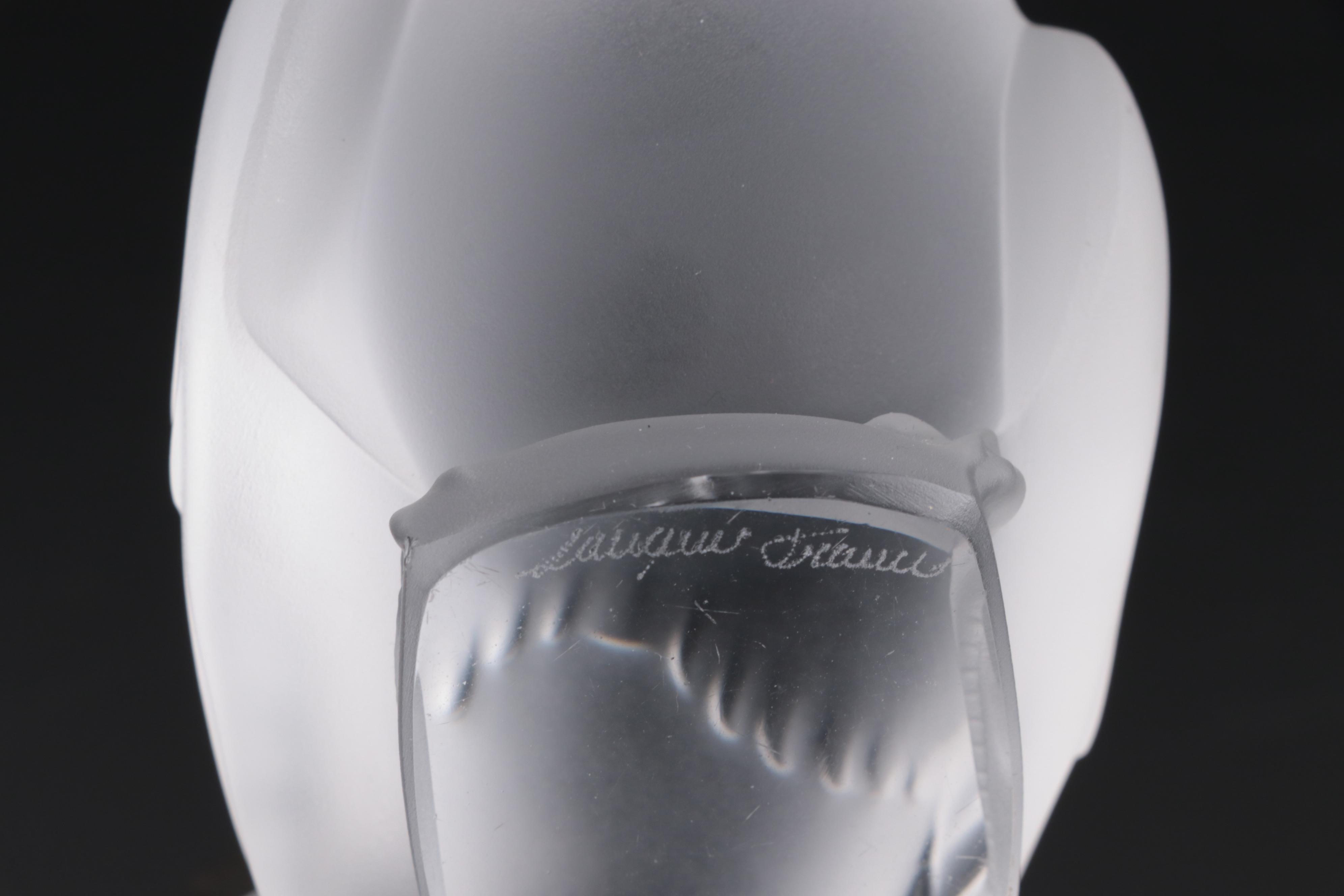 Lalique "Anemone" and "Moineau Moqueur" Crystal Figurines and More