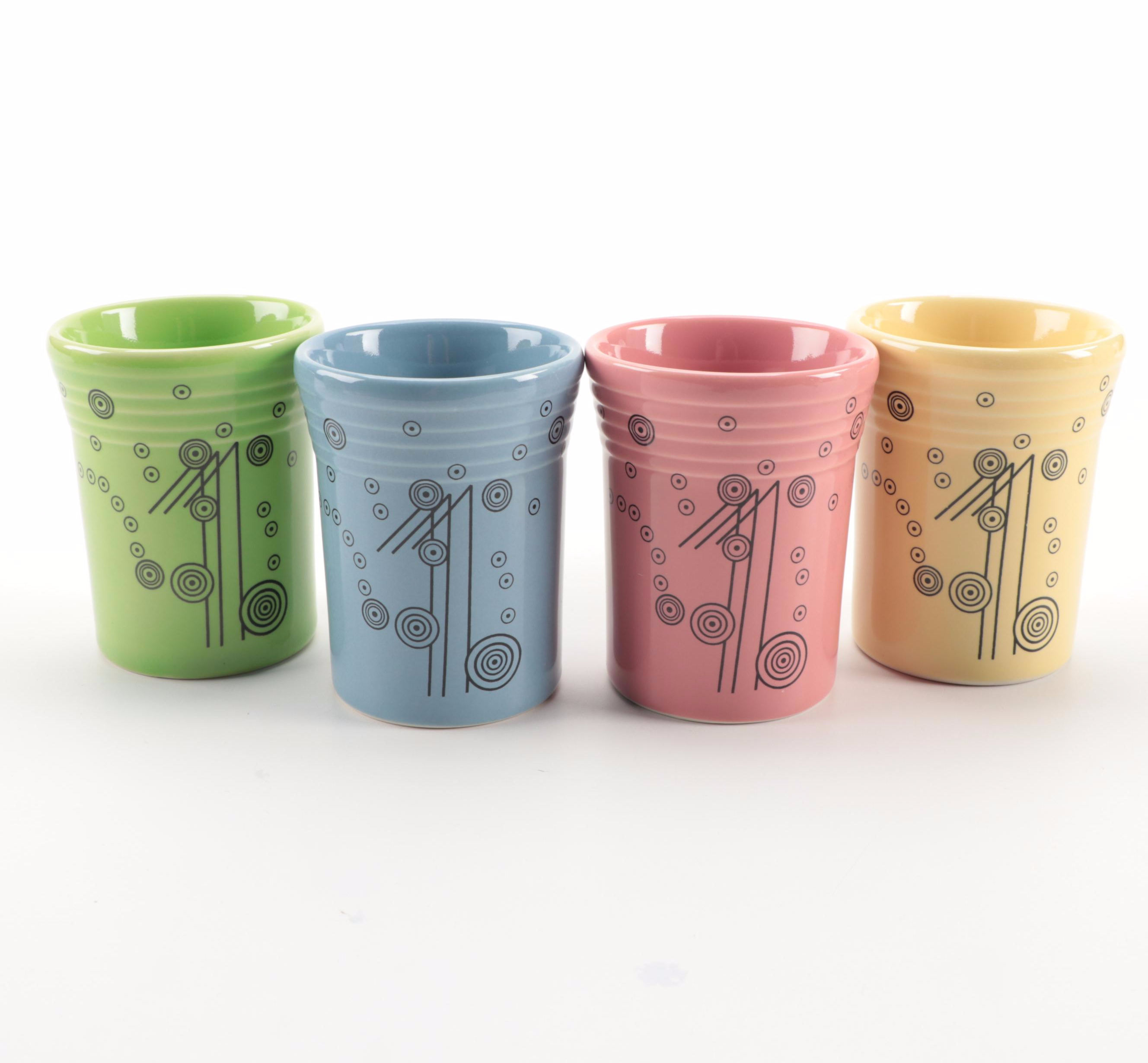 Homer Laughlin Co. Fiesta Pitcher with Tumblers