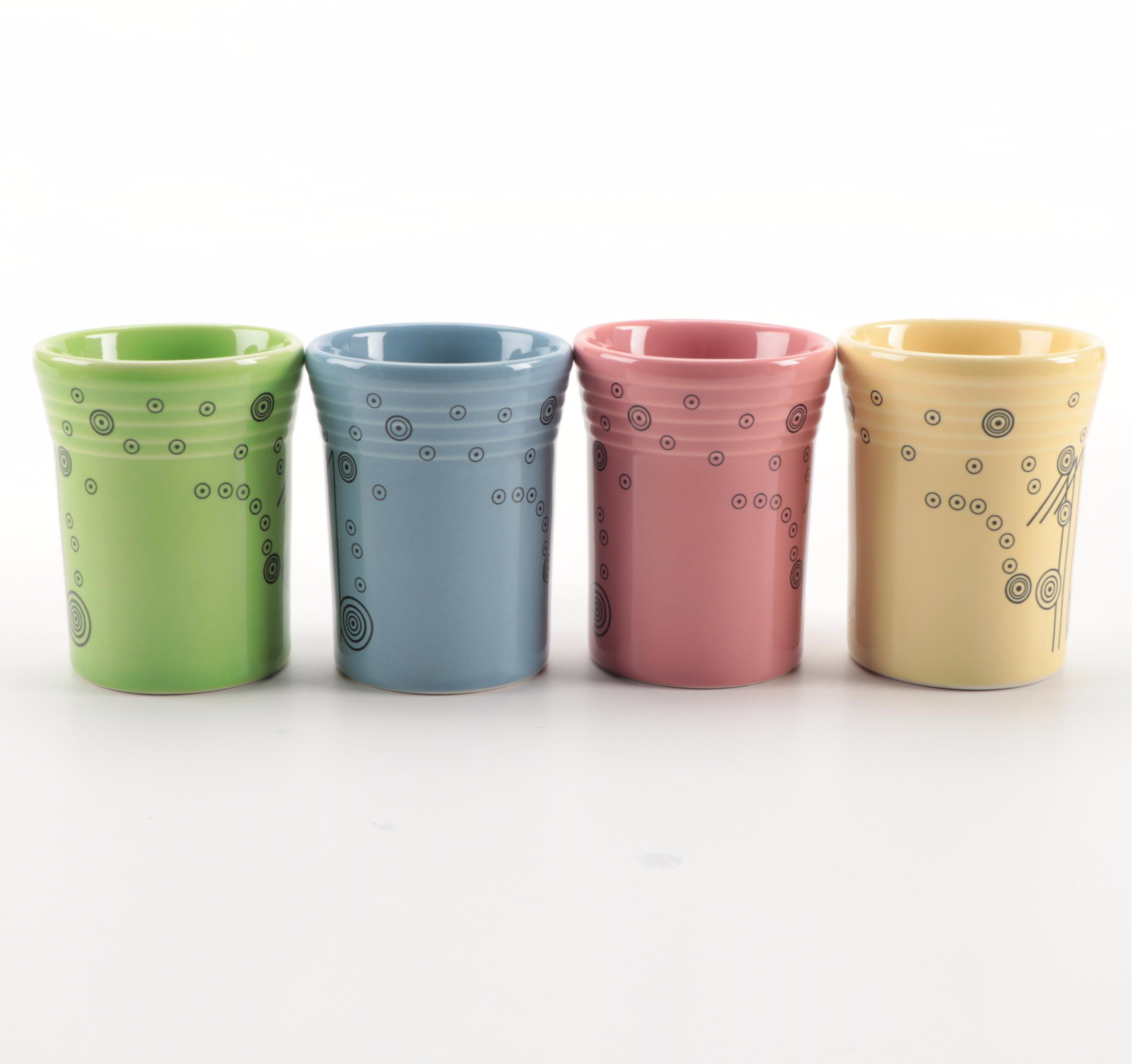 Homer Laughlin Co. Fiesta Pitcher with Tumblers