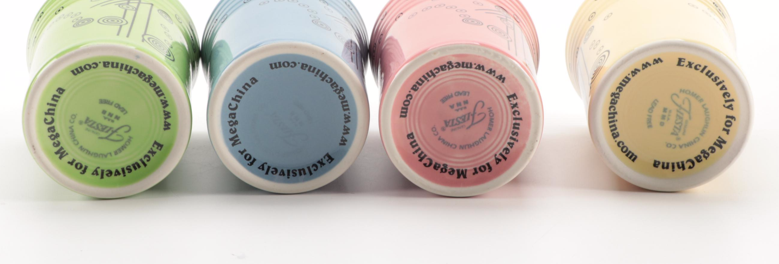 Homer Laughlin Co. Fiesta Pitcher with Tumblers