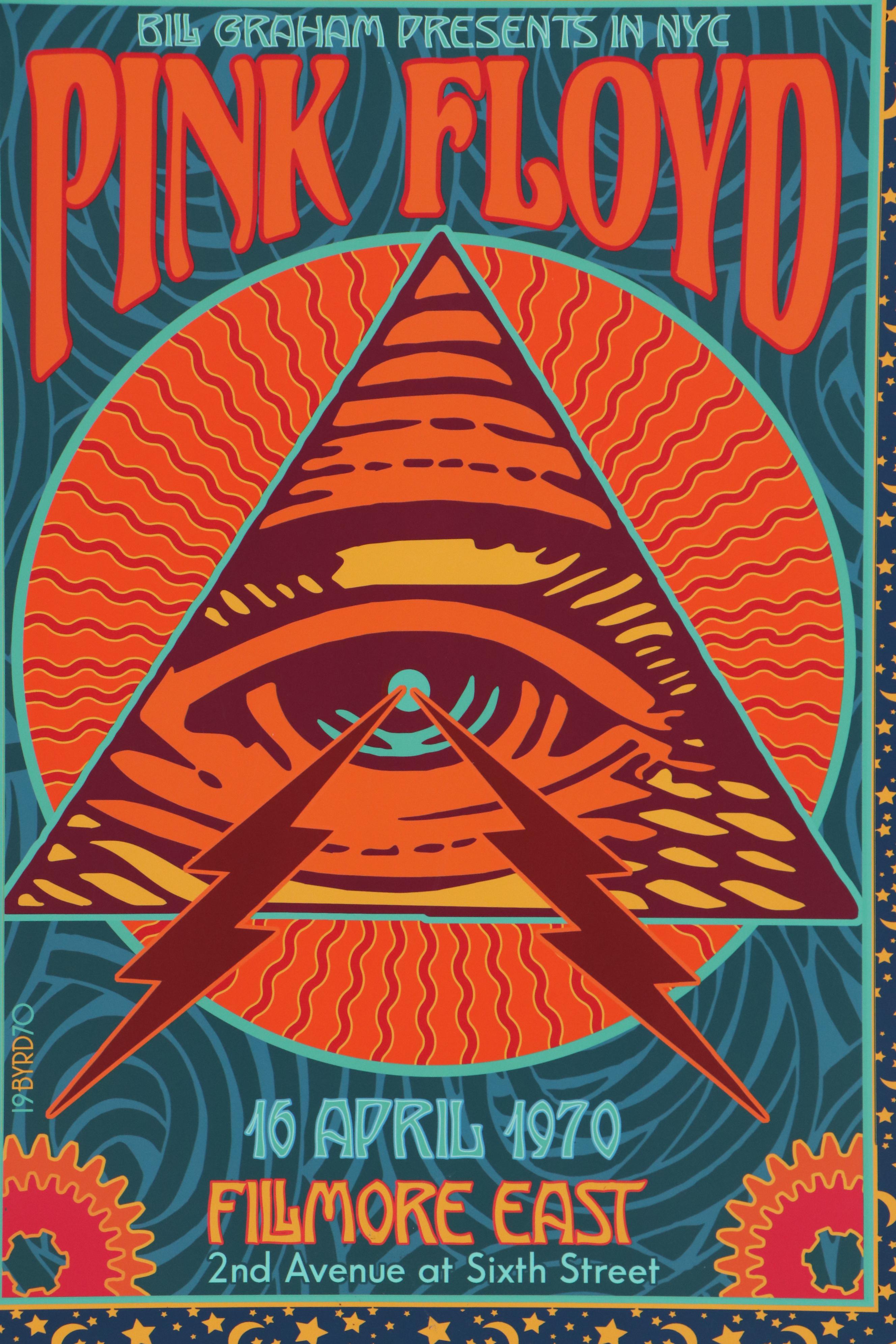 David Edward Byrd Giclée "Pink Floyd at the Fillmore East 1970," 2020