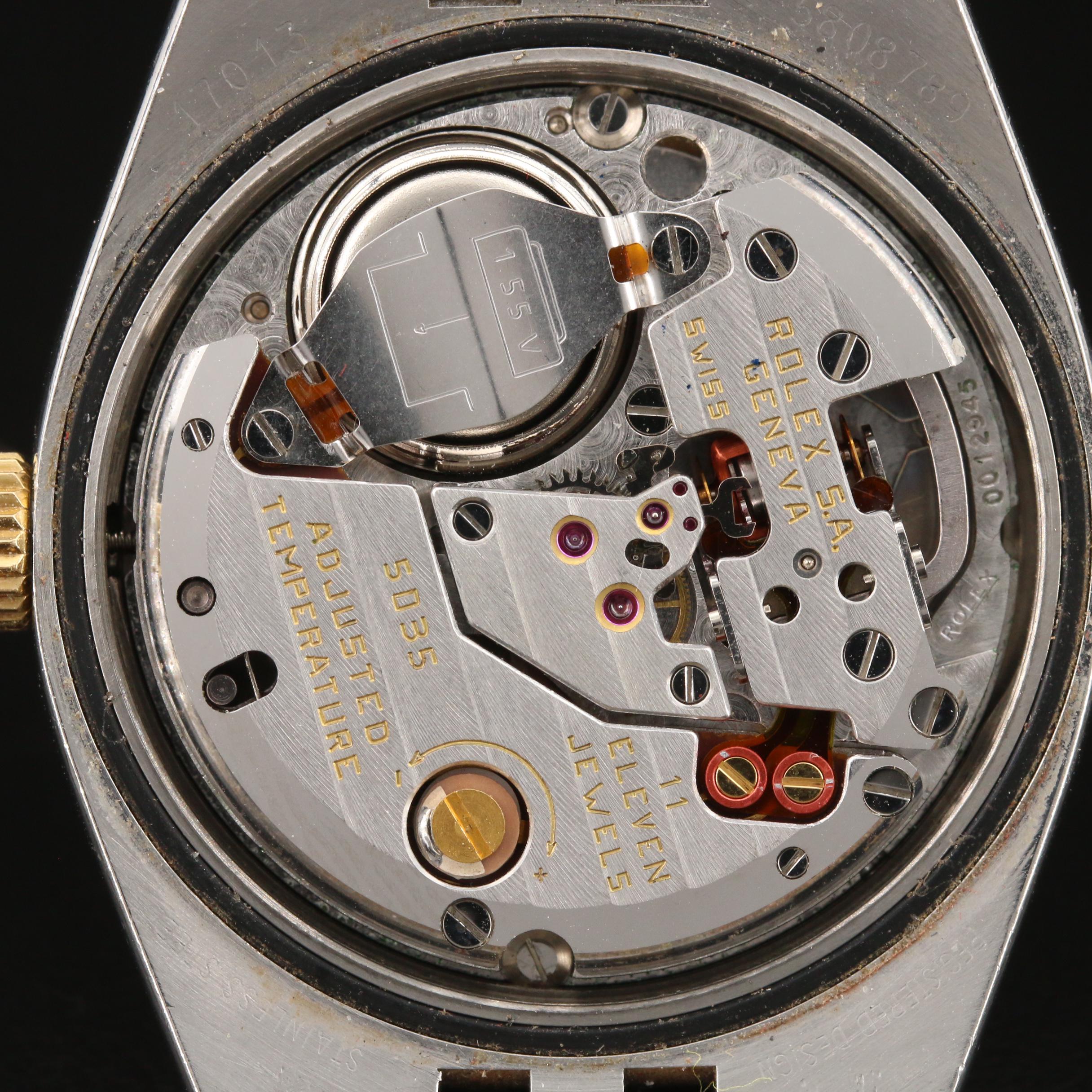 1979 Rolex Datejust Oysterquartz 14K and Stainless Steel Watch