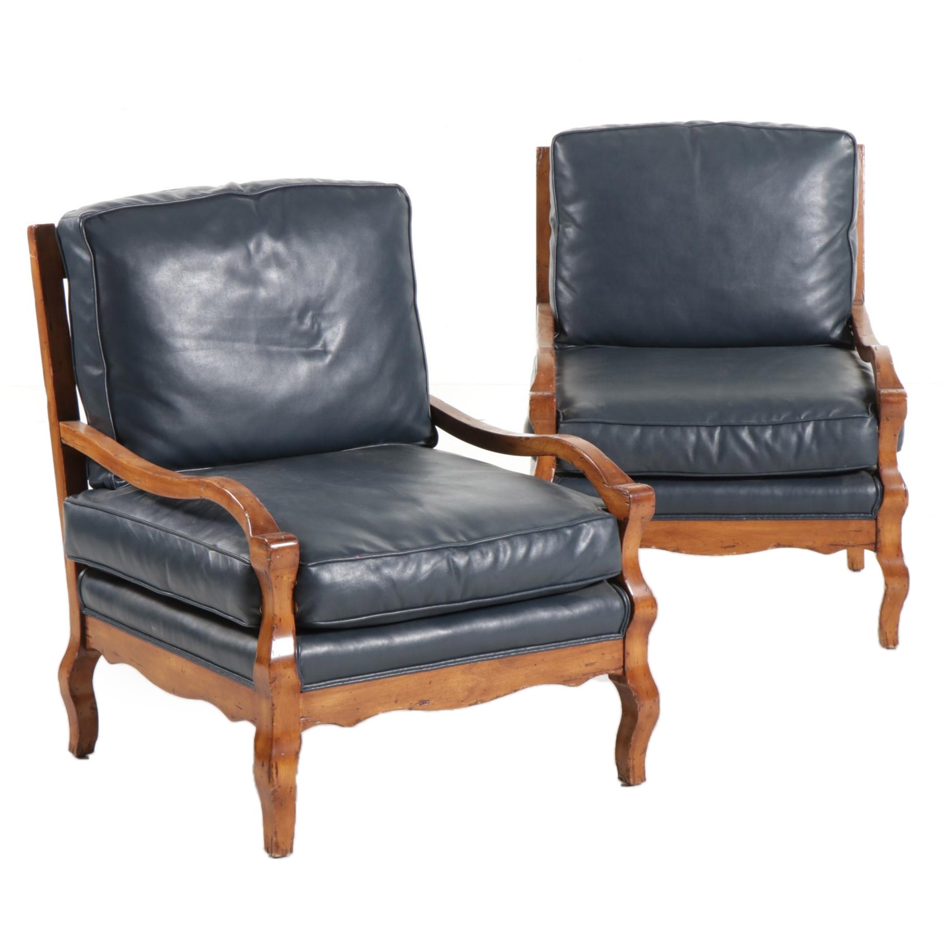 Pair of Fremarc Designs "Knuckle" Lounge Chairs