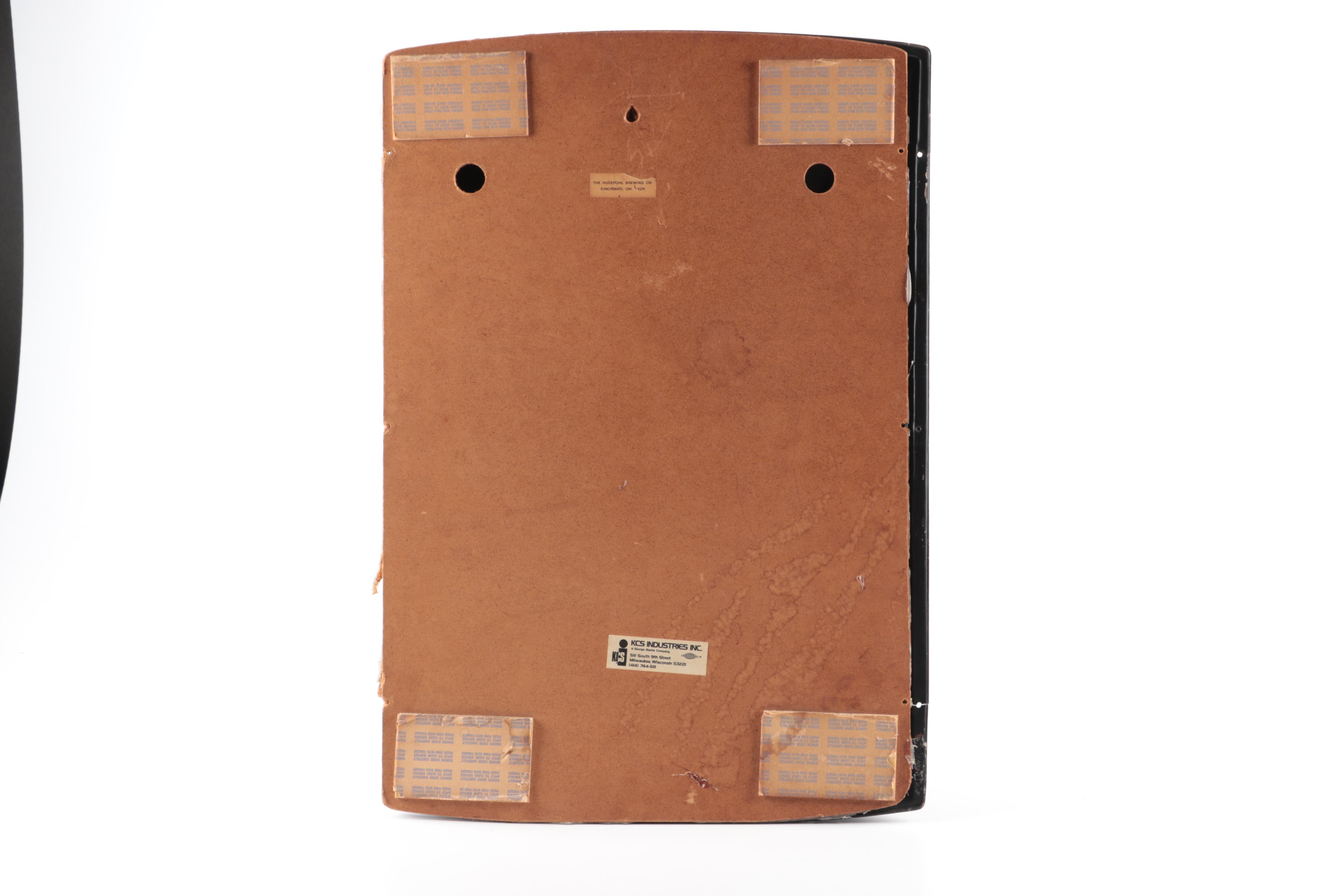 Hudepohl Beer "The Pride of the Cincinnati Brewing Tradition" Sign