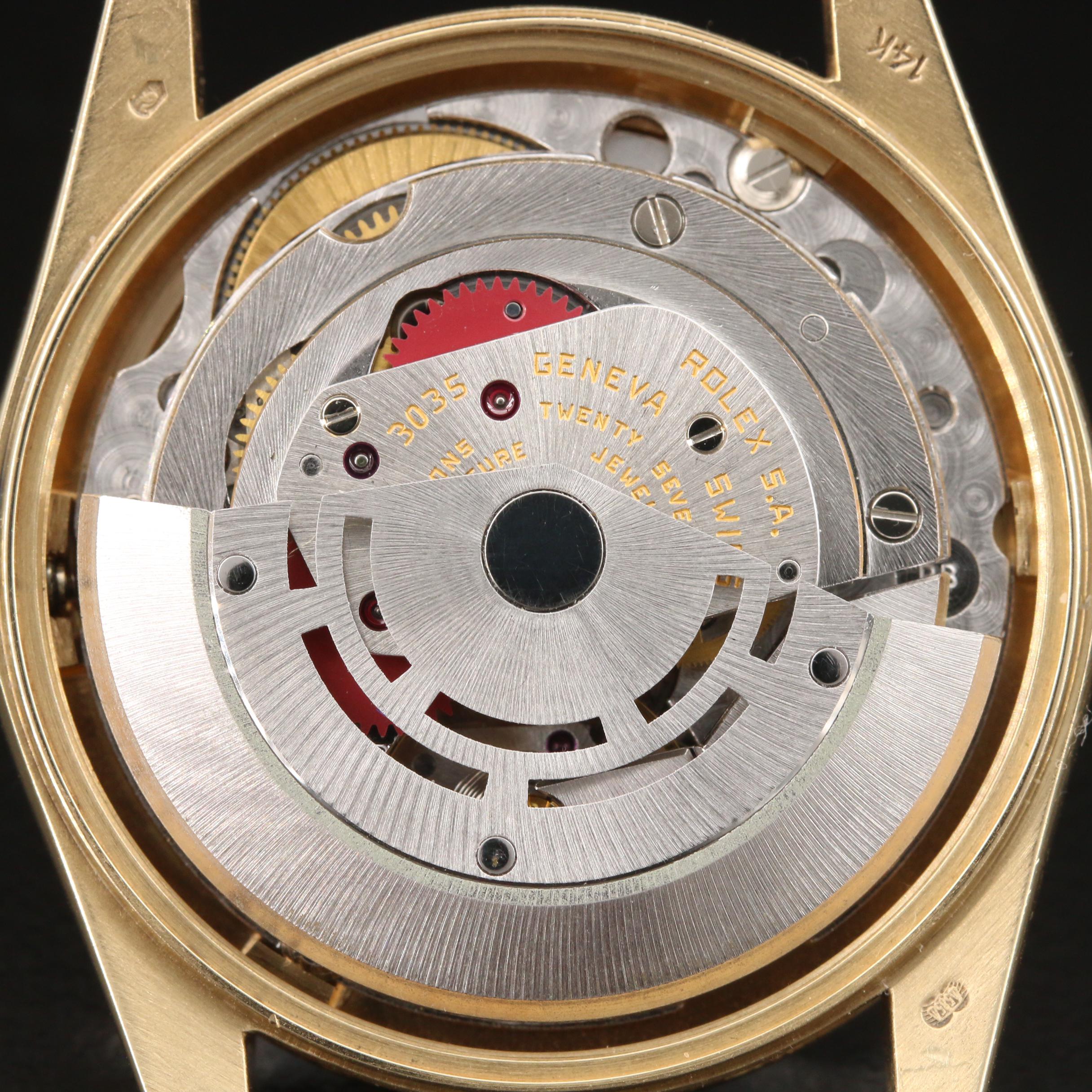 1981 Rolex Date 14K Yellow Gold Automatic Watch