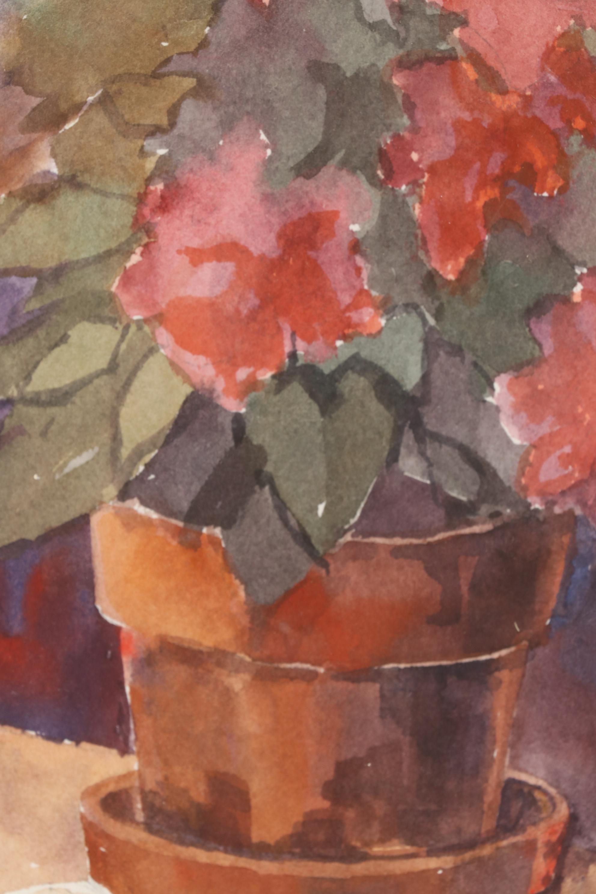 Theda Scribner Watercolor Painting "Early Morn," Late 20th to 21st Century