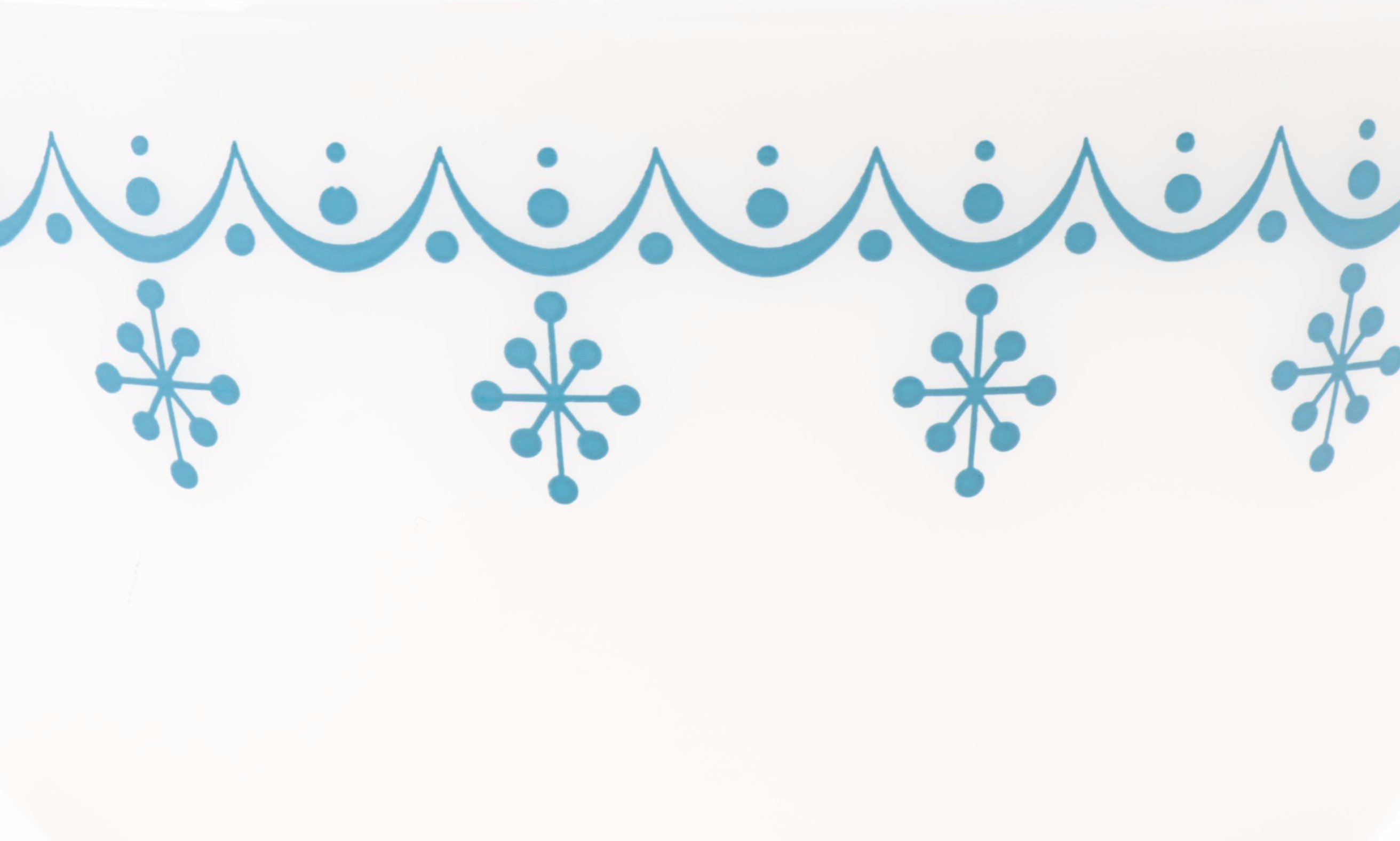 Pyrex "Snowflake" Cinderella Ovenware Nesting Bowls, ​1956–1967