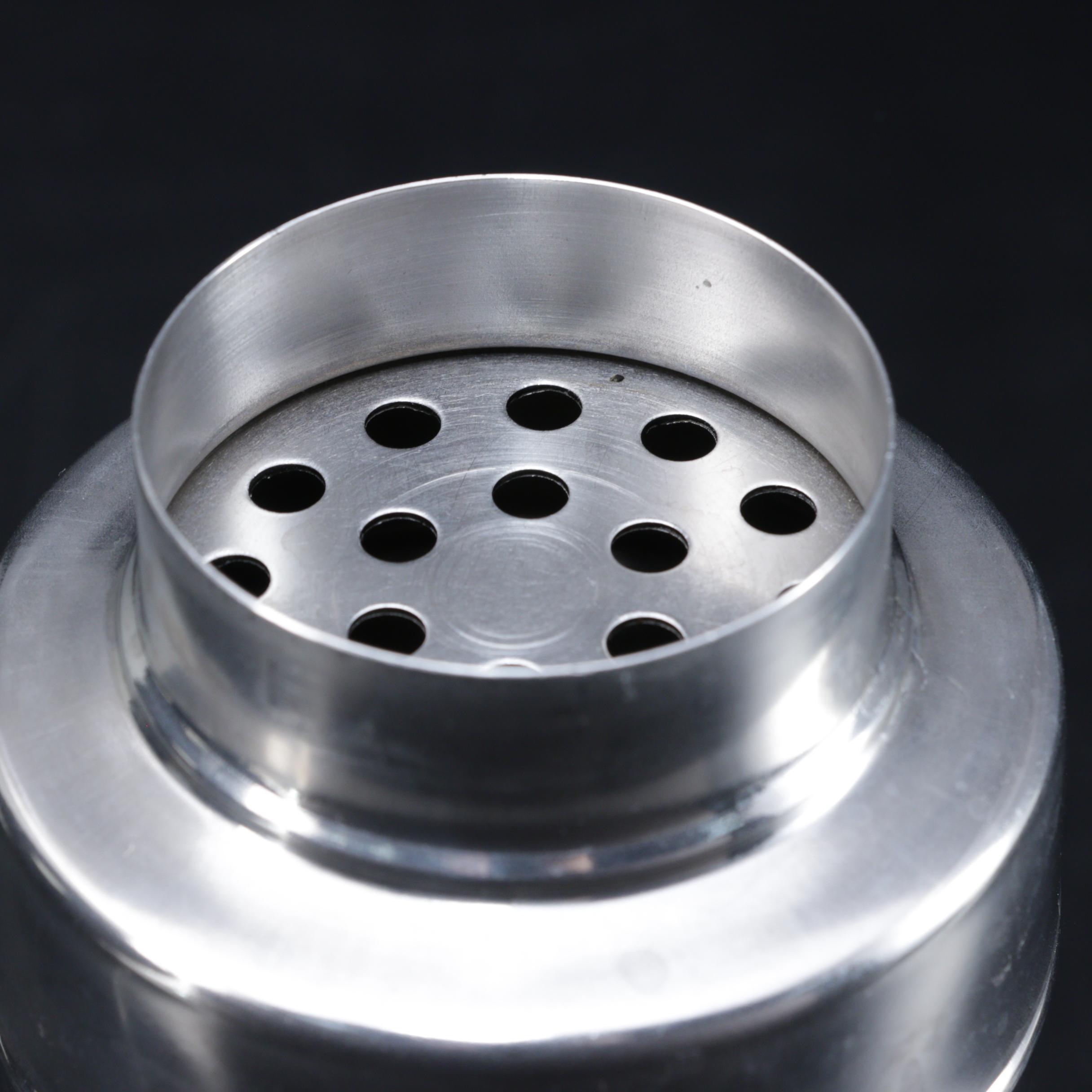 Max Studio Top Hat Motif Stainless Steel Ice Bucket, Jigger and Shaker