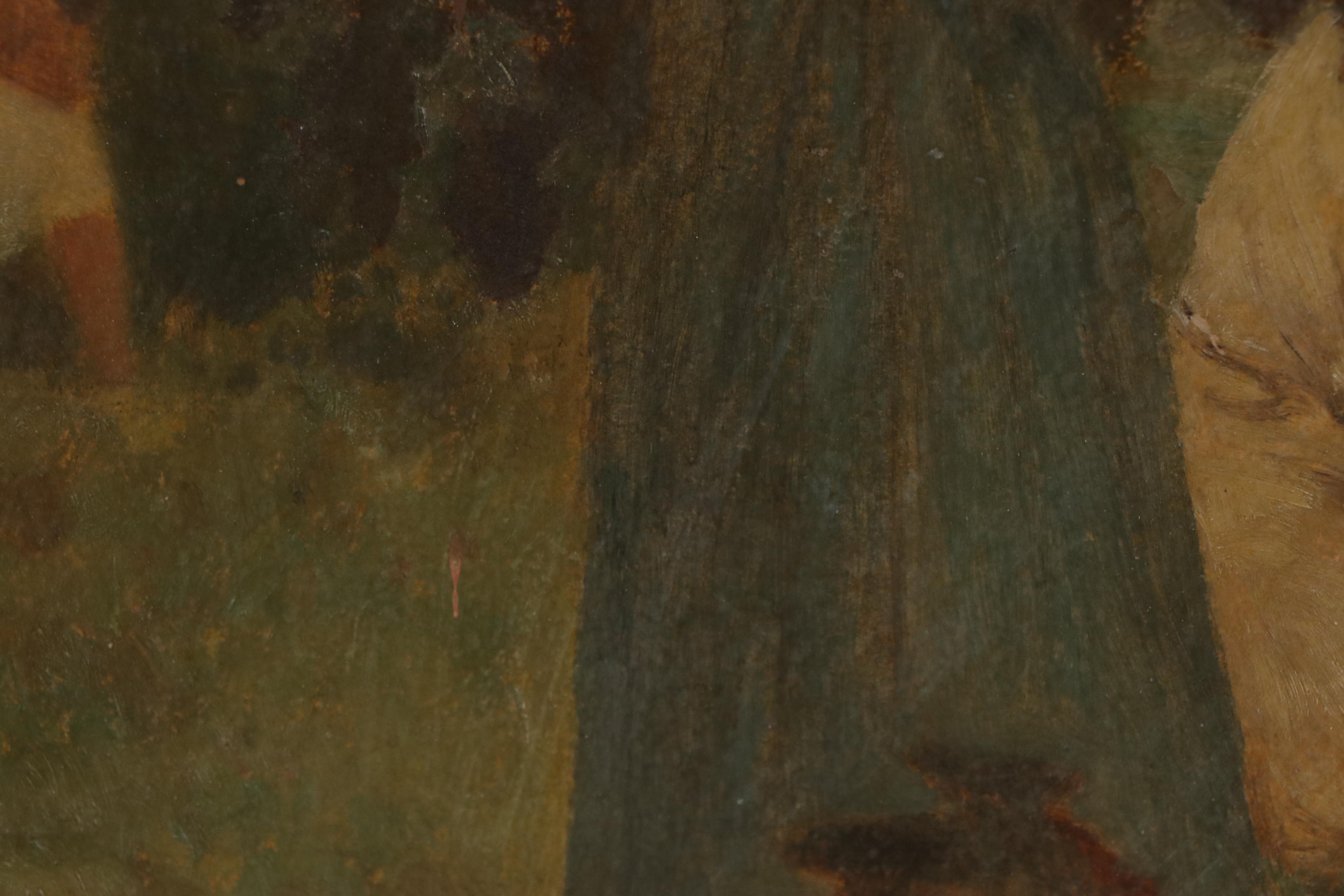 Jules Didier Genre Oil Painting, Late 19th Century