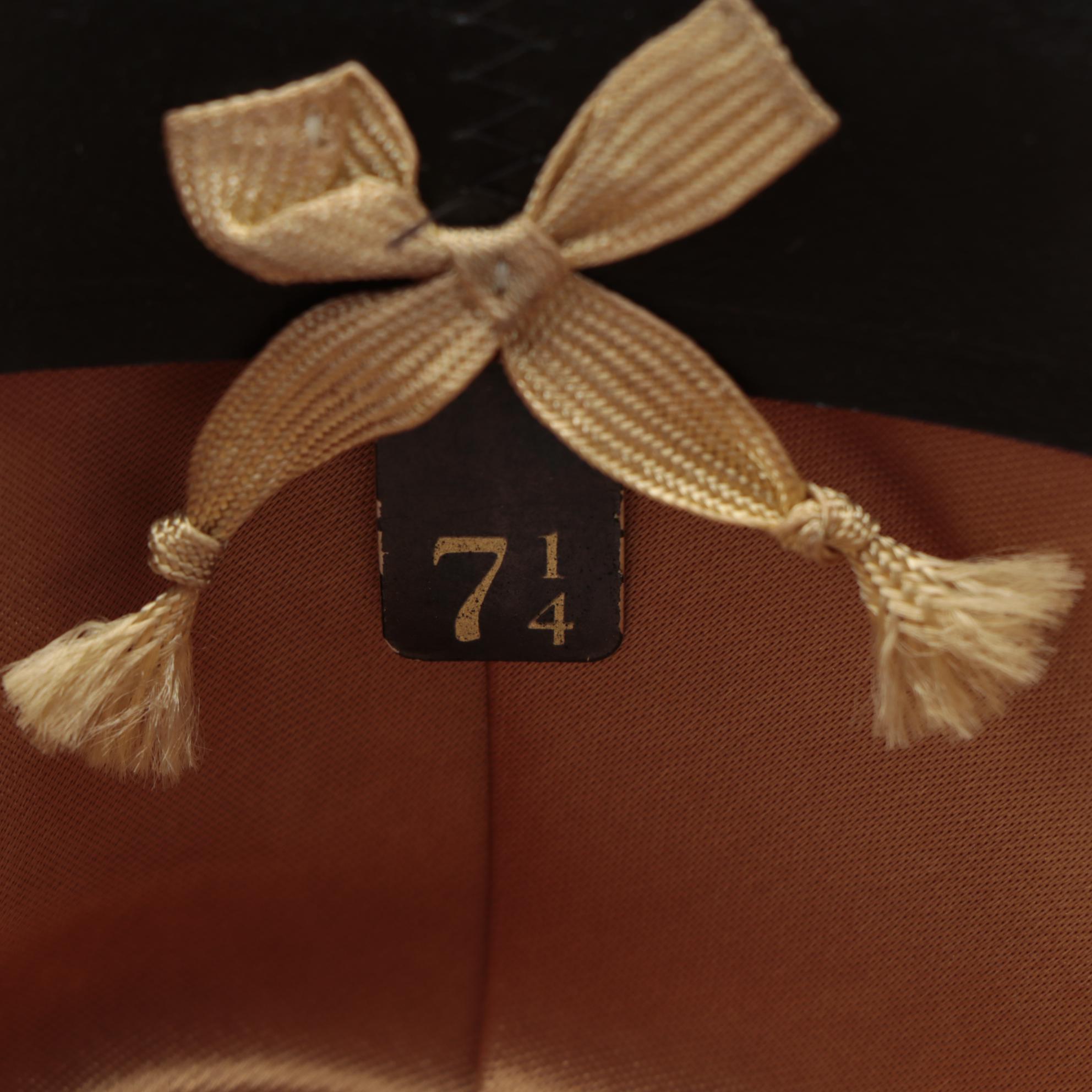 Men's Stetson Green Felt Trilby Hat and Feather Hat Band