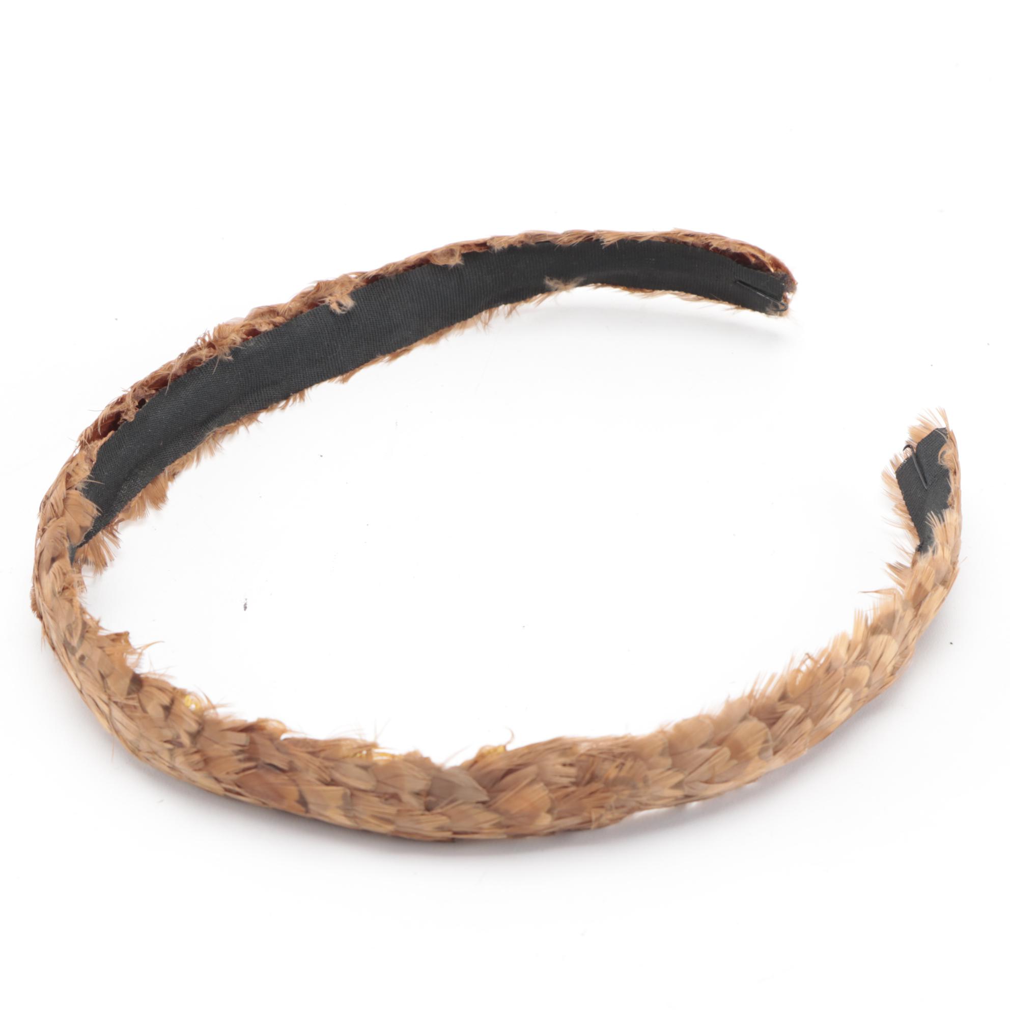 Men's Stetson Green Felt Trilby Hat and Feather Hat Band