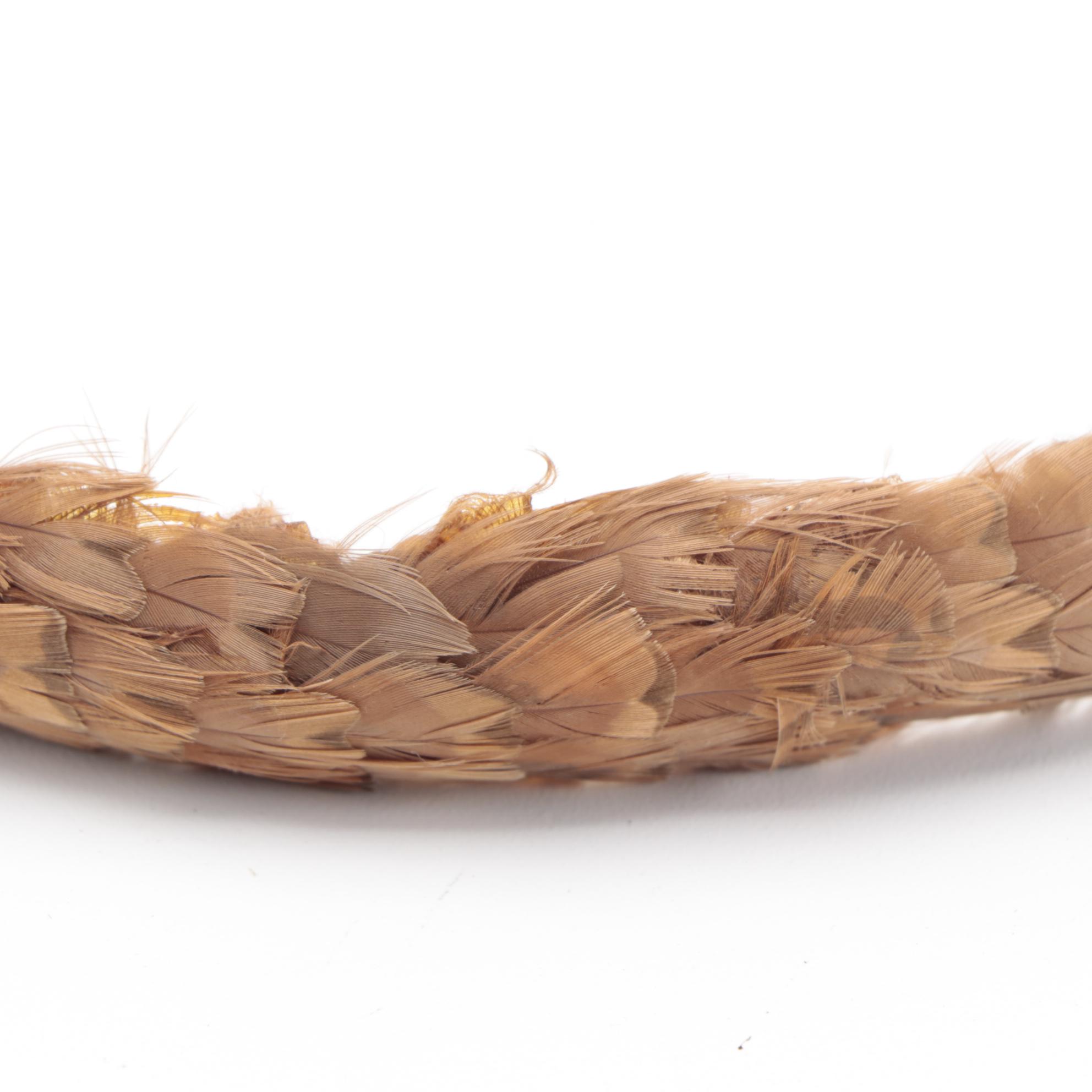 Men's Stetson Green Felt Trilby Hat and Feather Hat Band