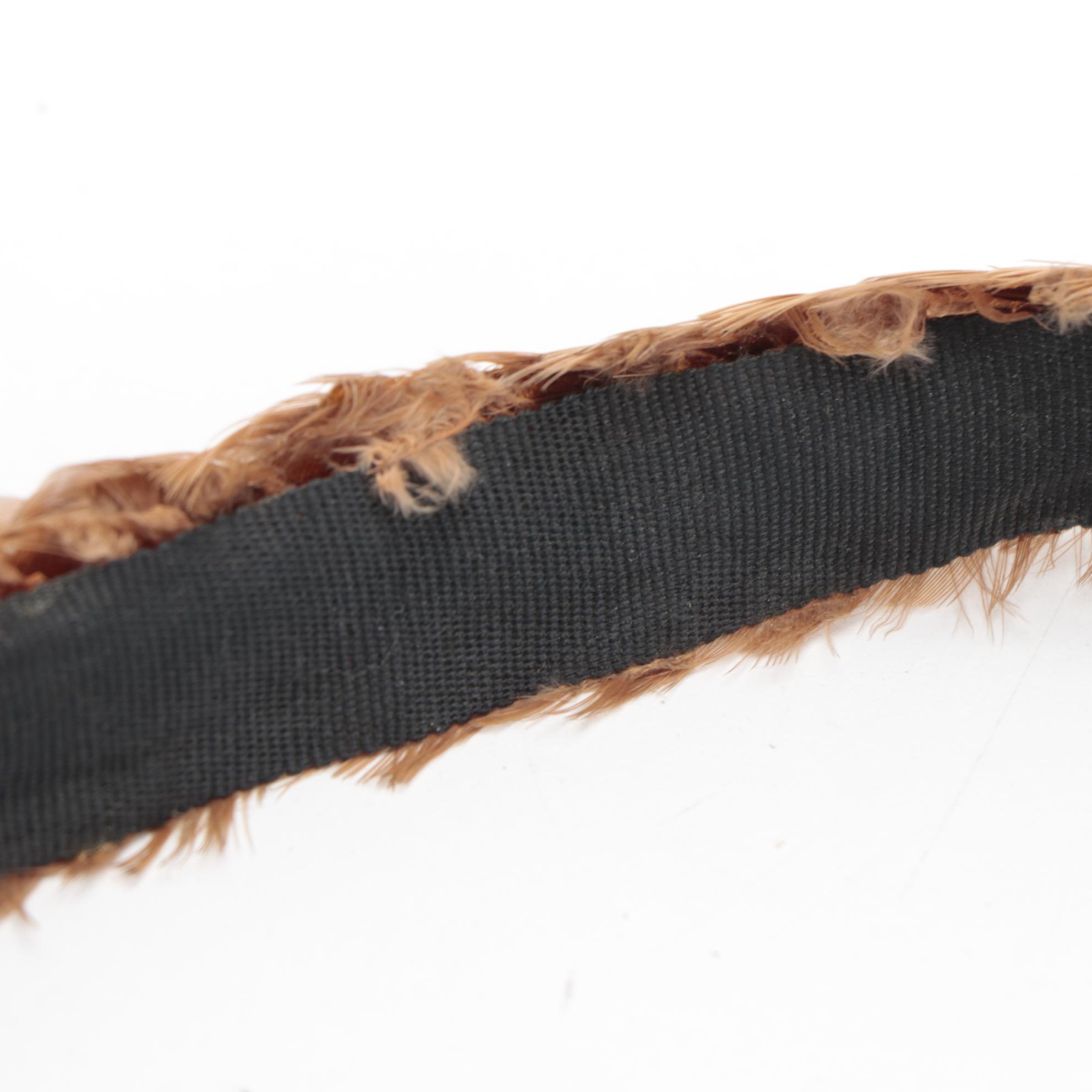 Men's Stetson Green Felt Trilby Hat and Feather Hat Band