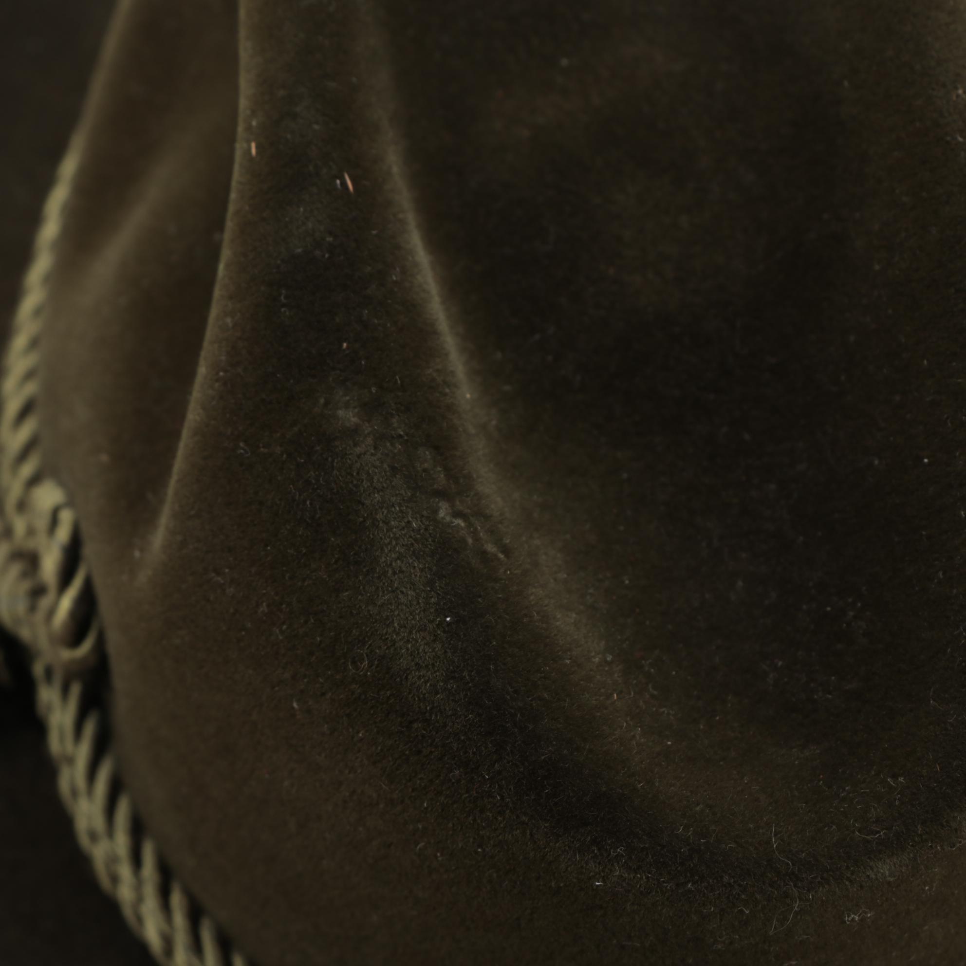 Men's Stetson Green Felt Trilby Hat and Feather Hat Band