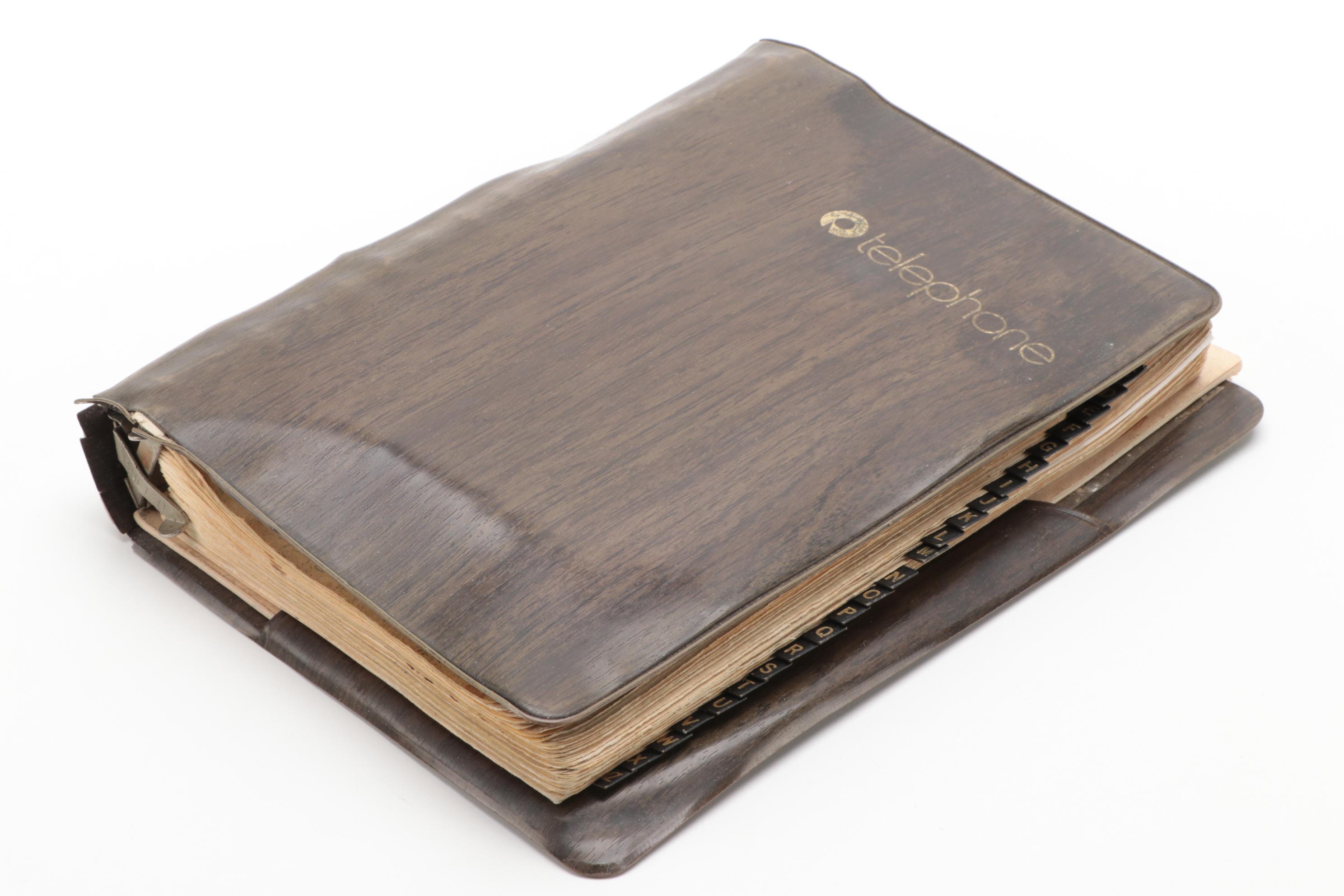 Samuel Marx's Personal Address and Phone Book Including Celebrities