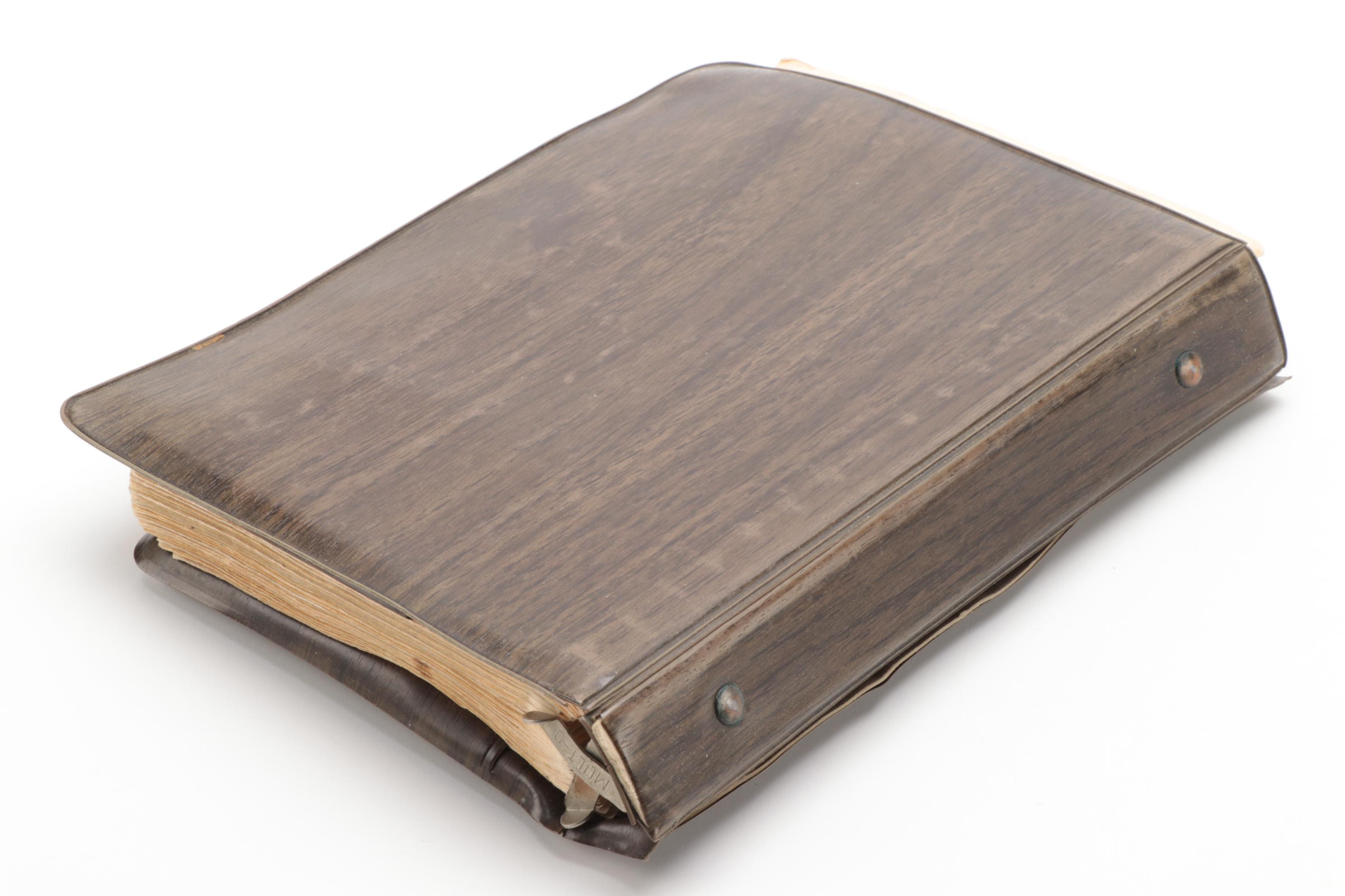 Samuel Marx's Personal Address and Phone Book Including Celebrities