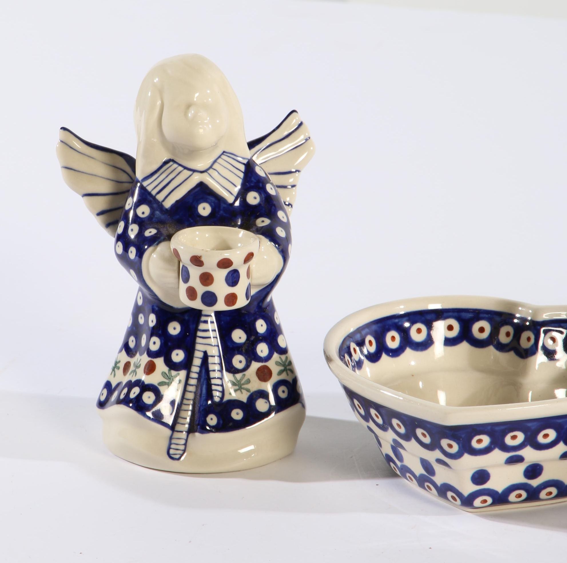 Boleslawiec Polish Pottery Dishes, Late 20th Century